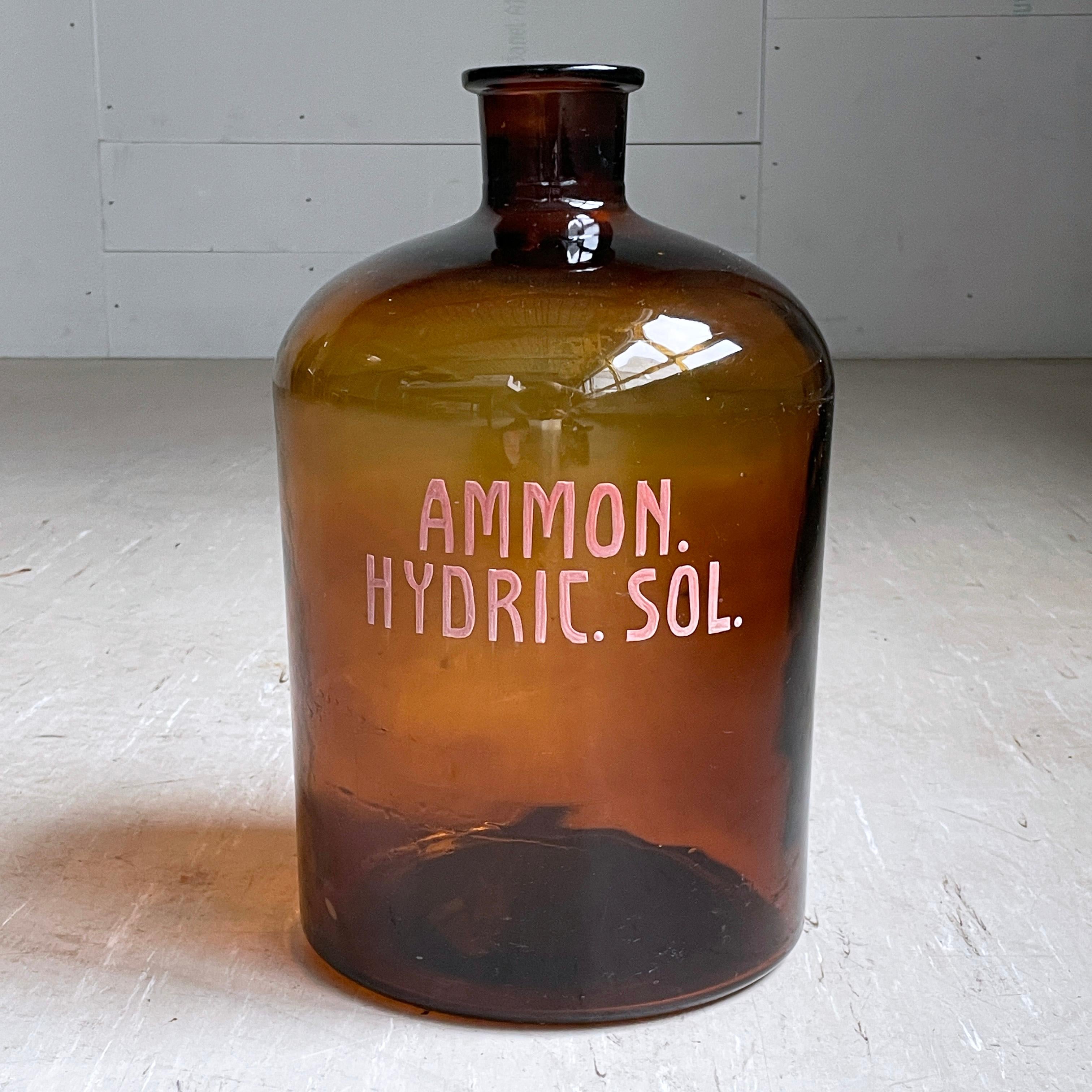 Apothekerflasche aus der Mitte des Jahrhunderts – AMMON. HYDRIC. SOL im Angebot 6