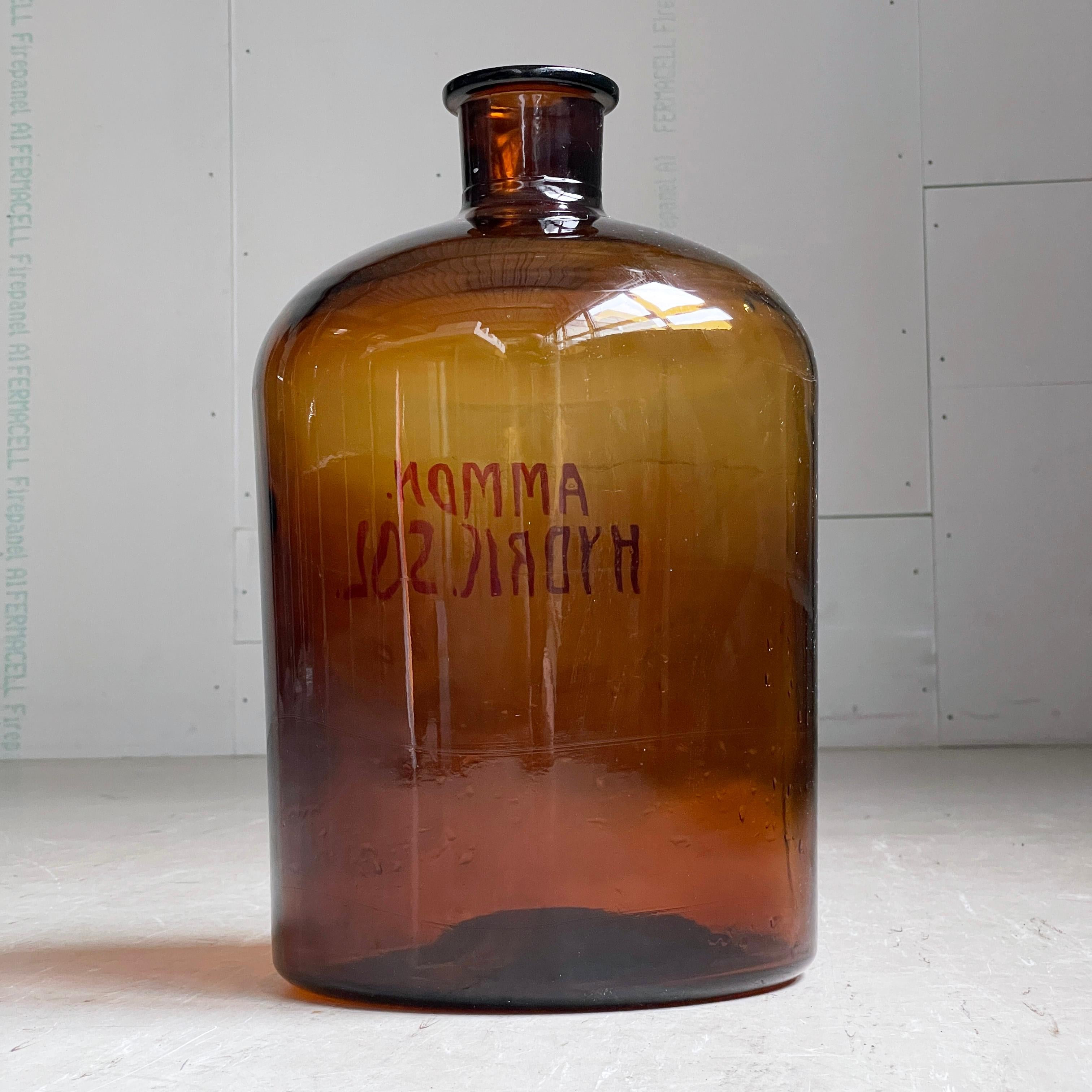 Apothekerflasche aus der Mitte des Jahrhunderts – AMMON. HYDRIC. SOL im Angebot 2