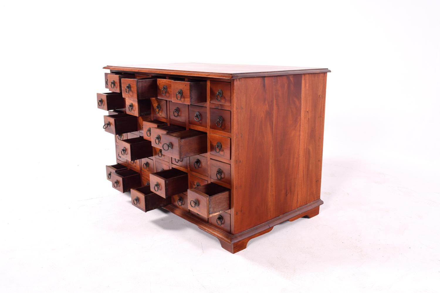 Danish Midcentury Apothecary Multi Drawer Cabinet