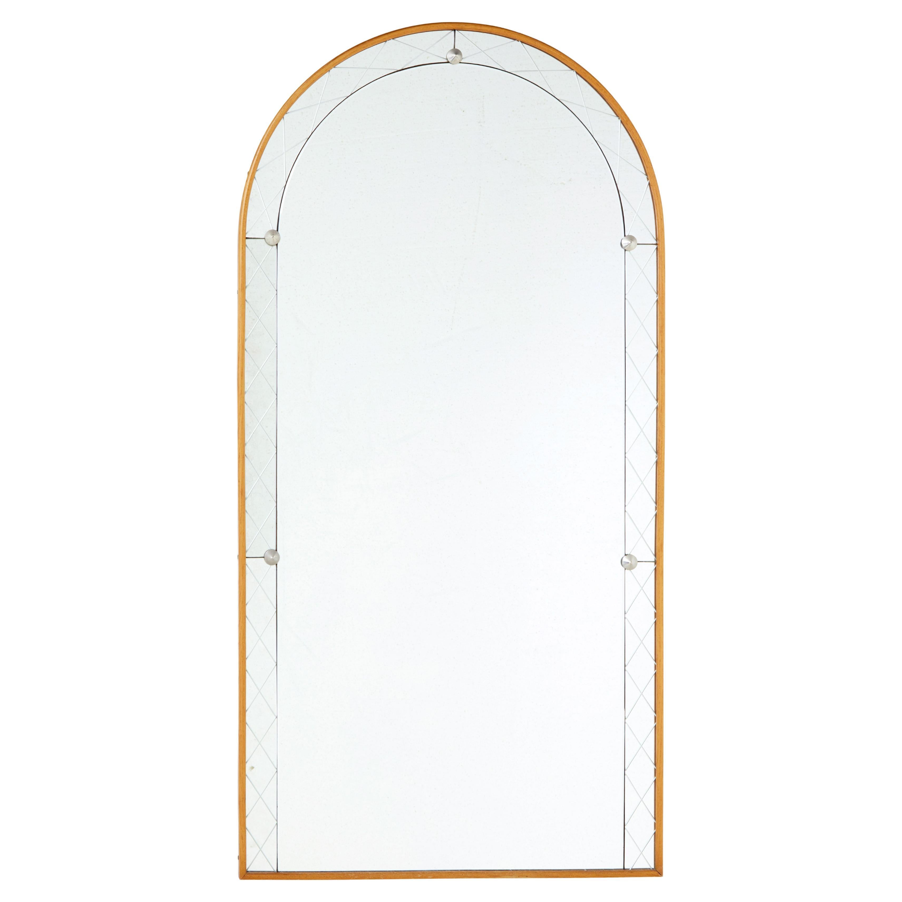 Specchio ad arco e inciso di Glas 
Tra, metà del secolo scorso in vendita