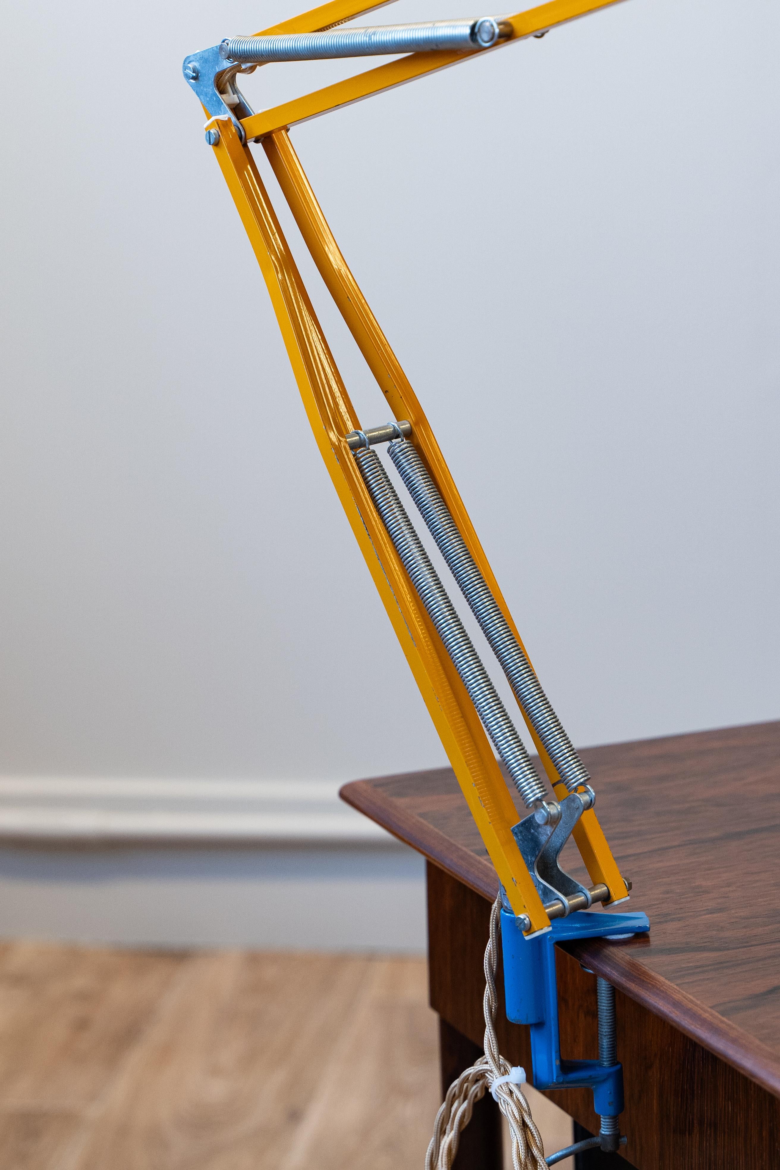 Metal Mid-Century Architect Lamp from HCF Denmark, 1960s