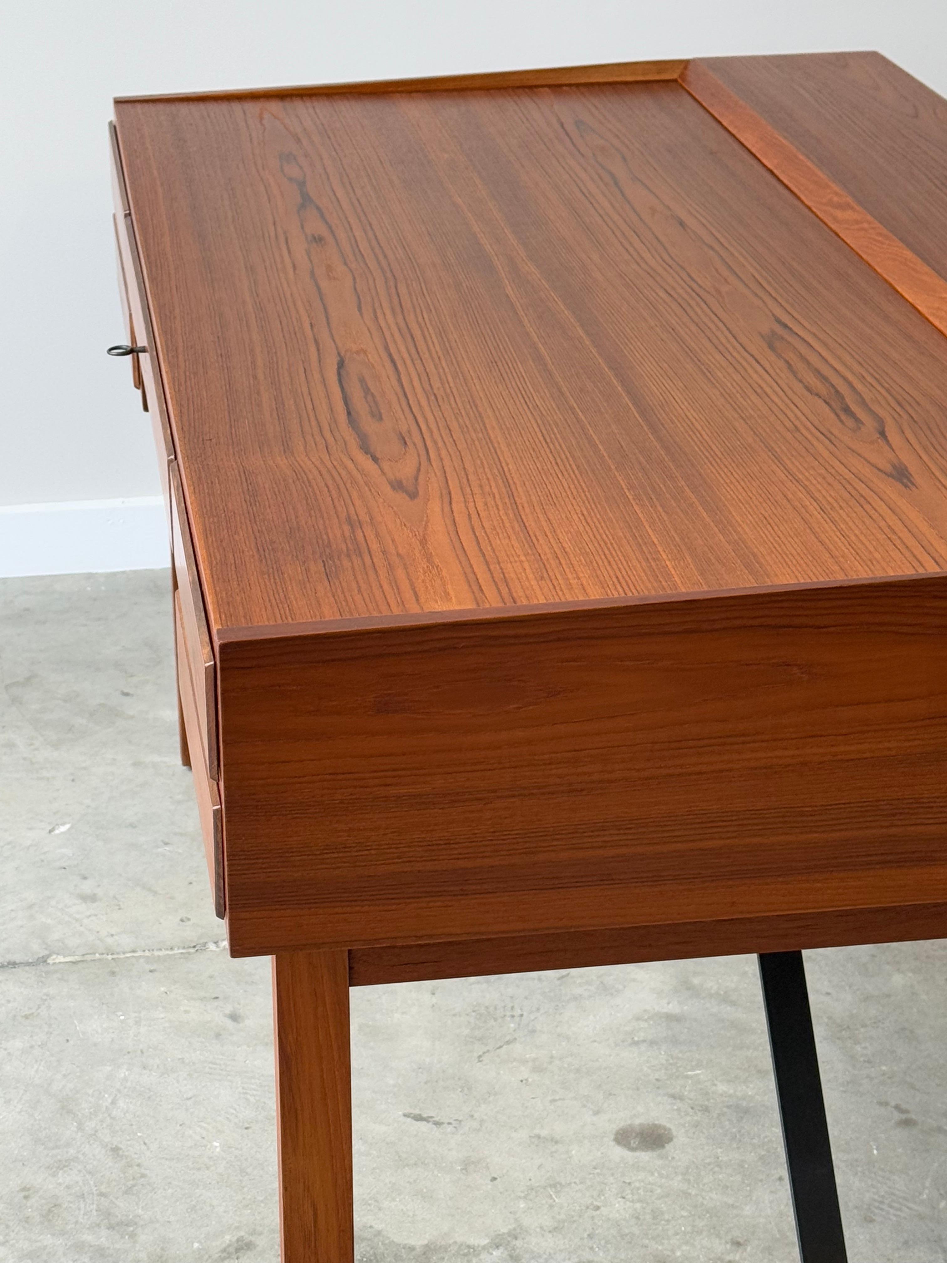 Mid-Century Architectural Firm Executive Desk Designed by Svend Aage Madsen For Sale 6