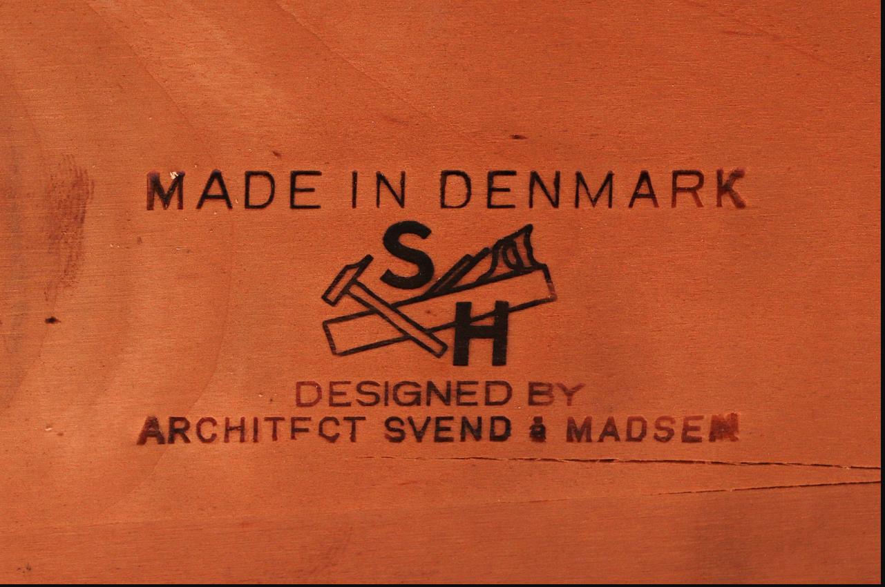 Mid-Century Architectural Firm Executive Desk Designed by Svend Aage Madsen For Sale 11