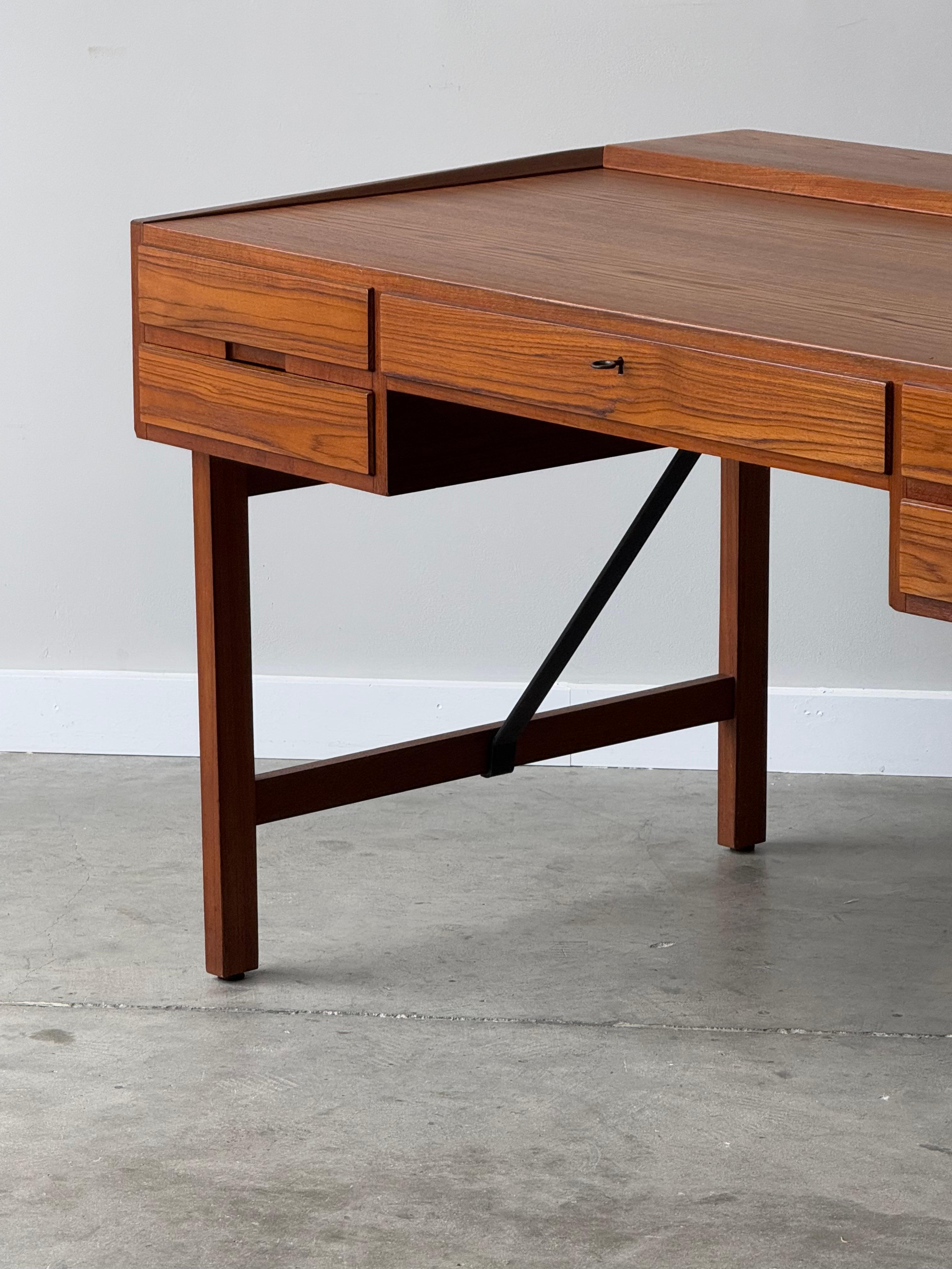 Mid-Century Architectural Firm Executive Desk Designed by Svend Aage Madsen For Sale 1