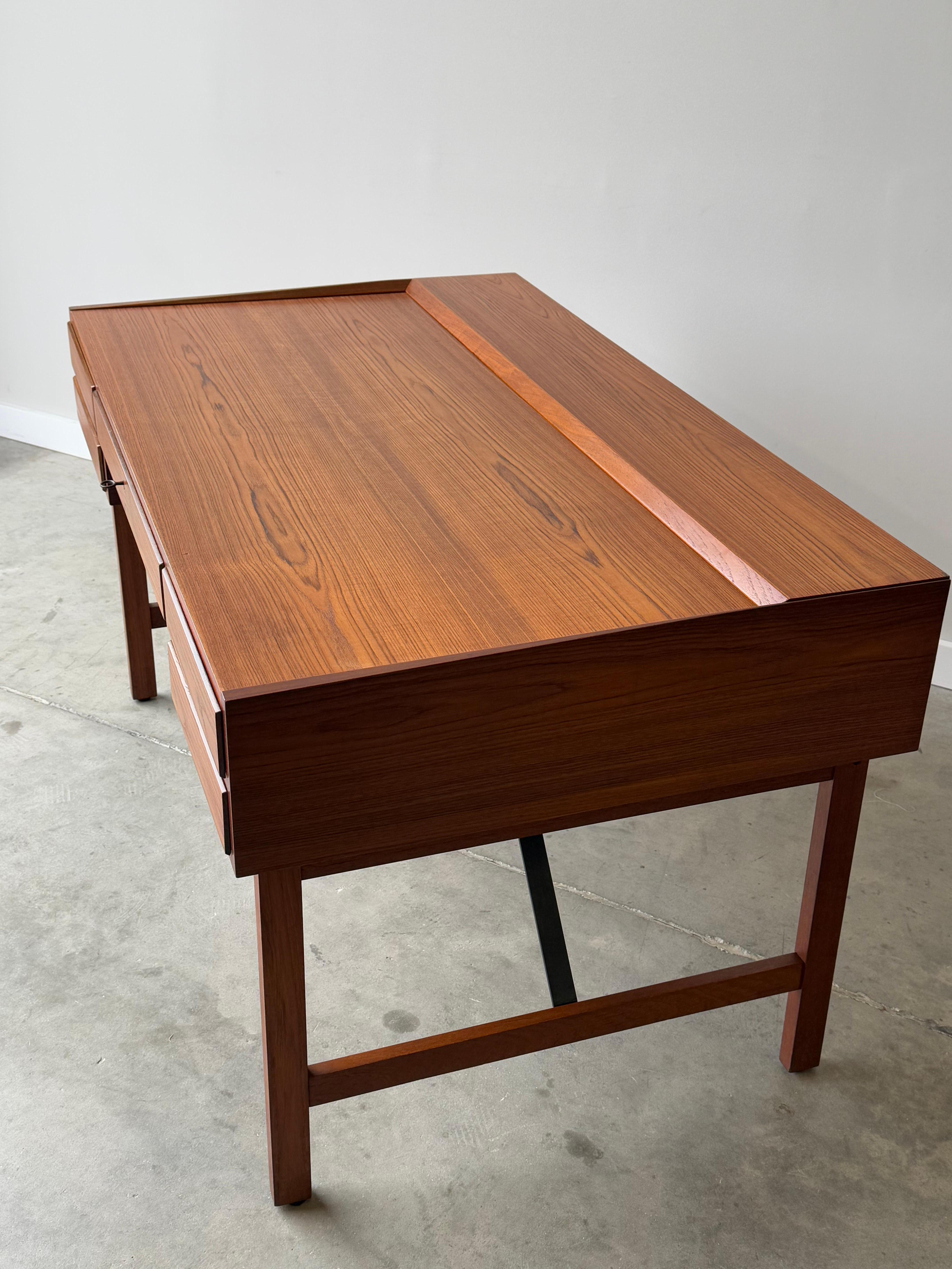 Mid-Century Architectural Firm Executive Desk Designed by Svend Aage Madsen For Sale 3