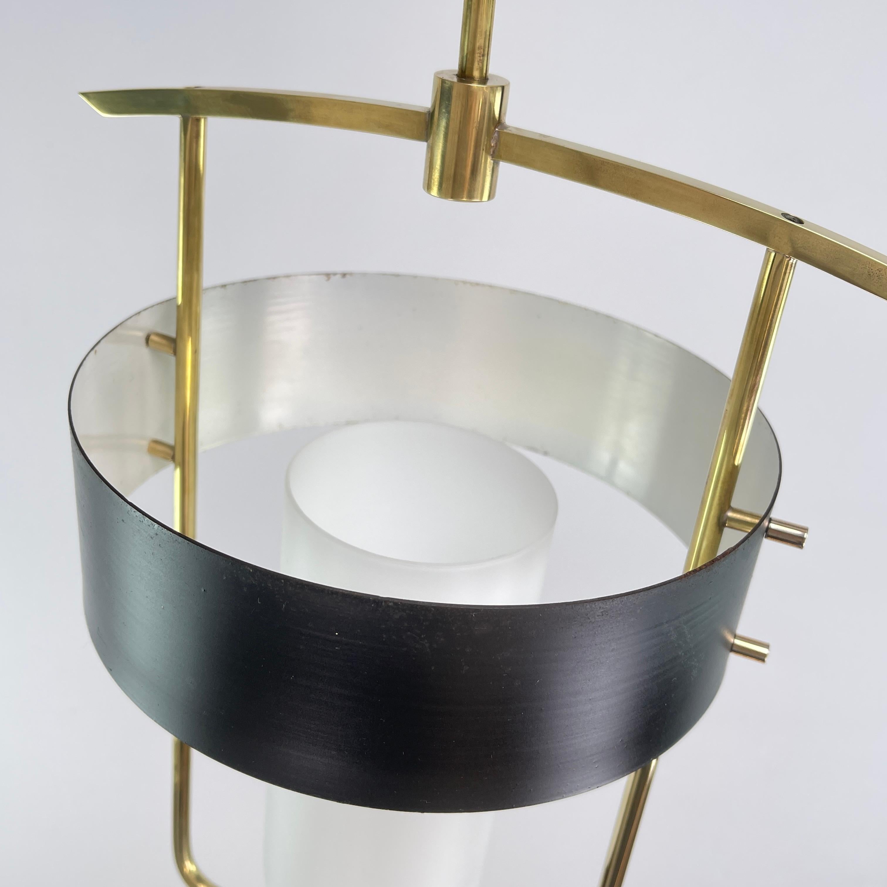 Metallo Lampadario da soffitto Arlus, anni '50 in vendita