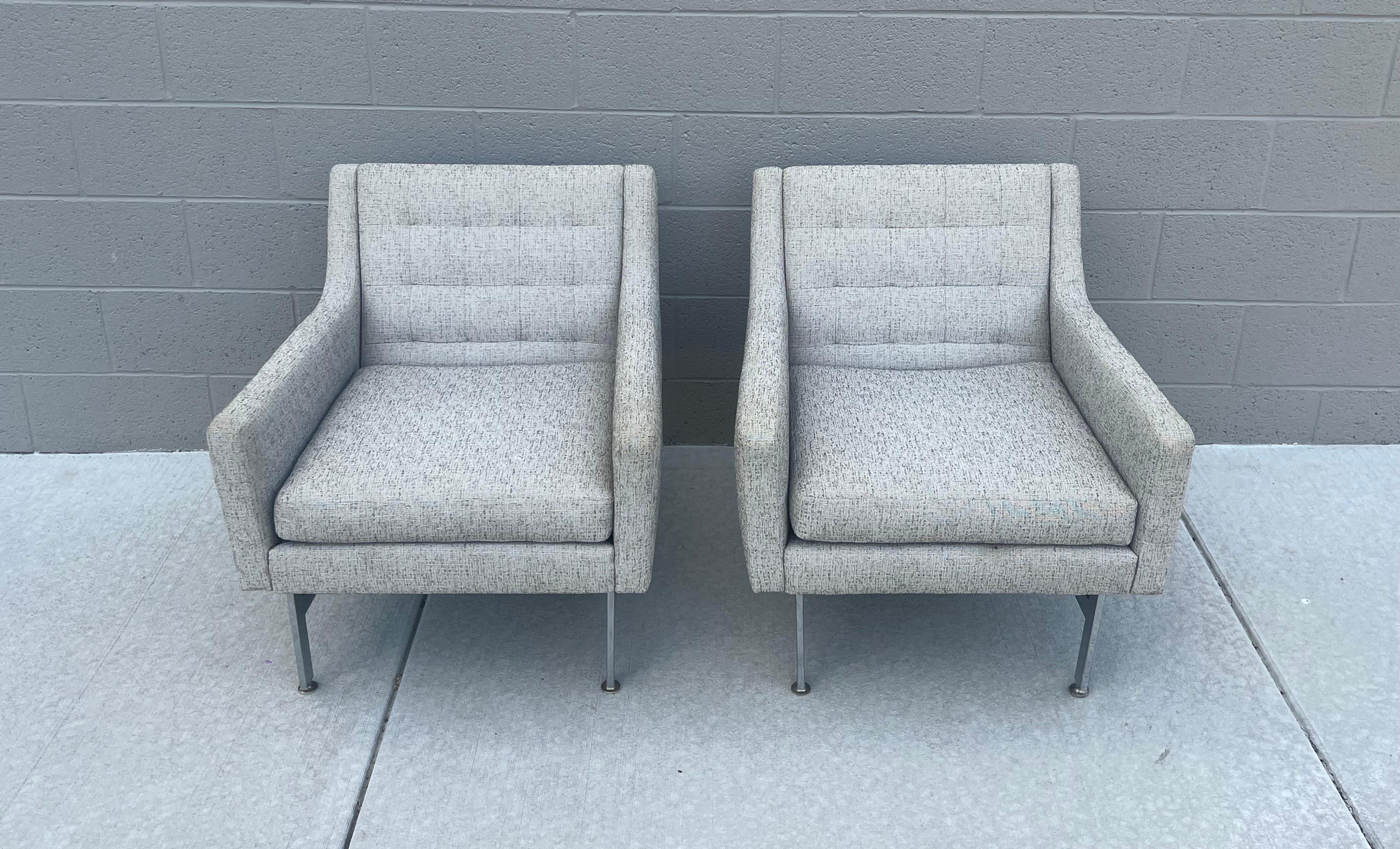 Mid-Century Modern Midcentury Arm Chairs, a Pair  For Sale