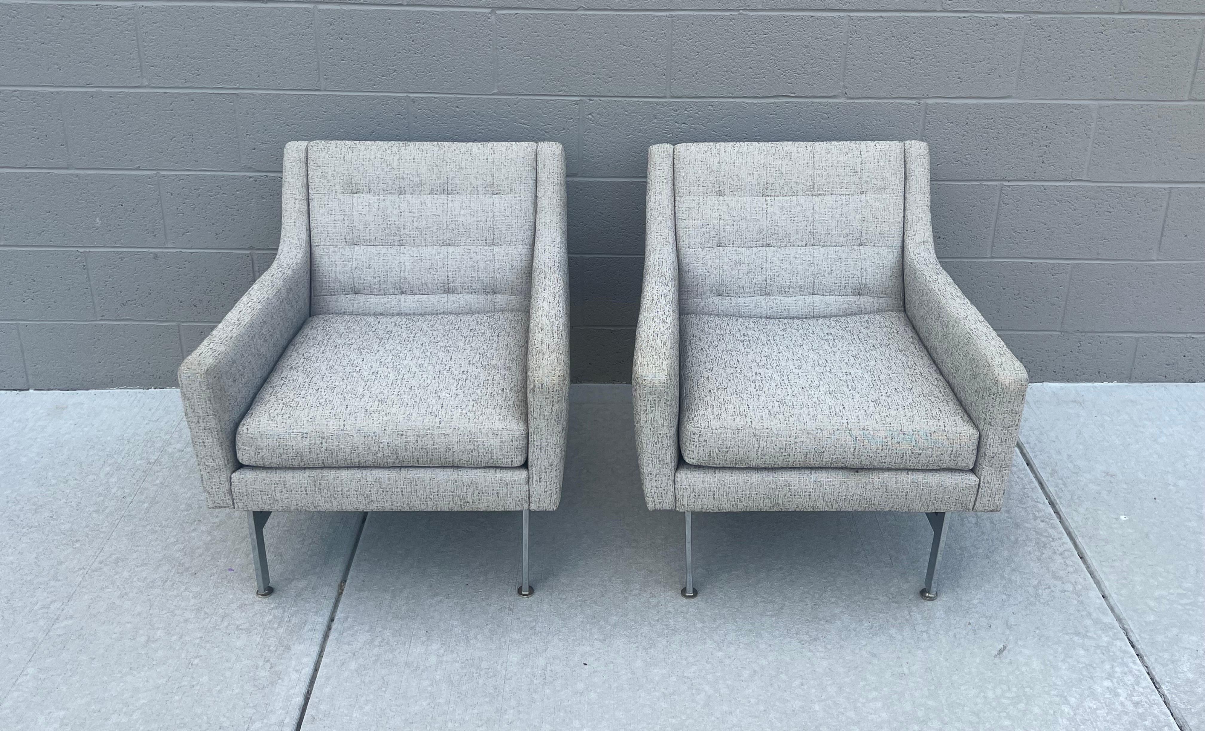 Mid-Century Modern Midcentury Arm Chairs, a Pair