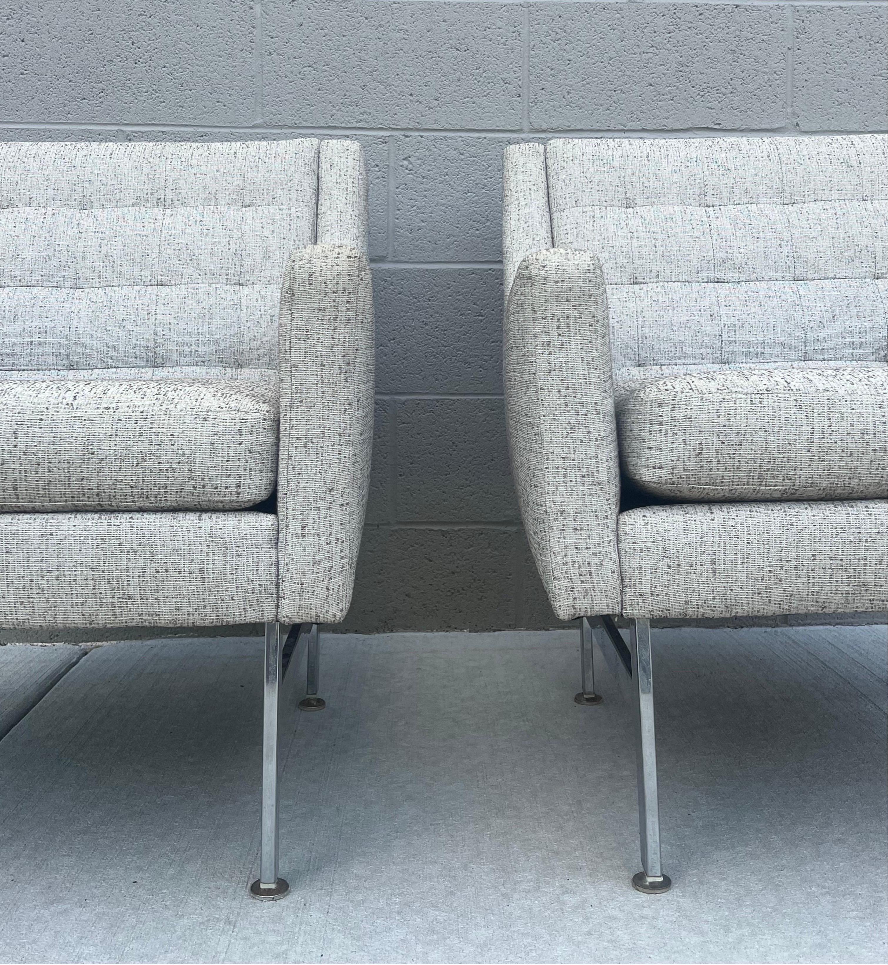 American Midcentury Arm Chairs, a Pair  For Sale
