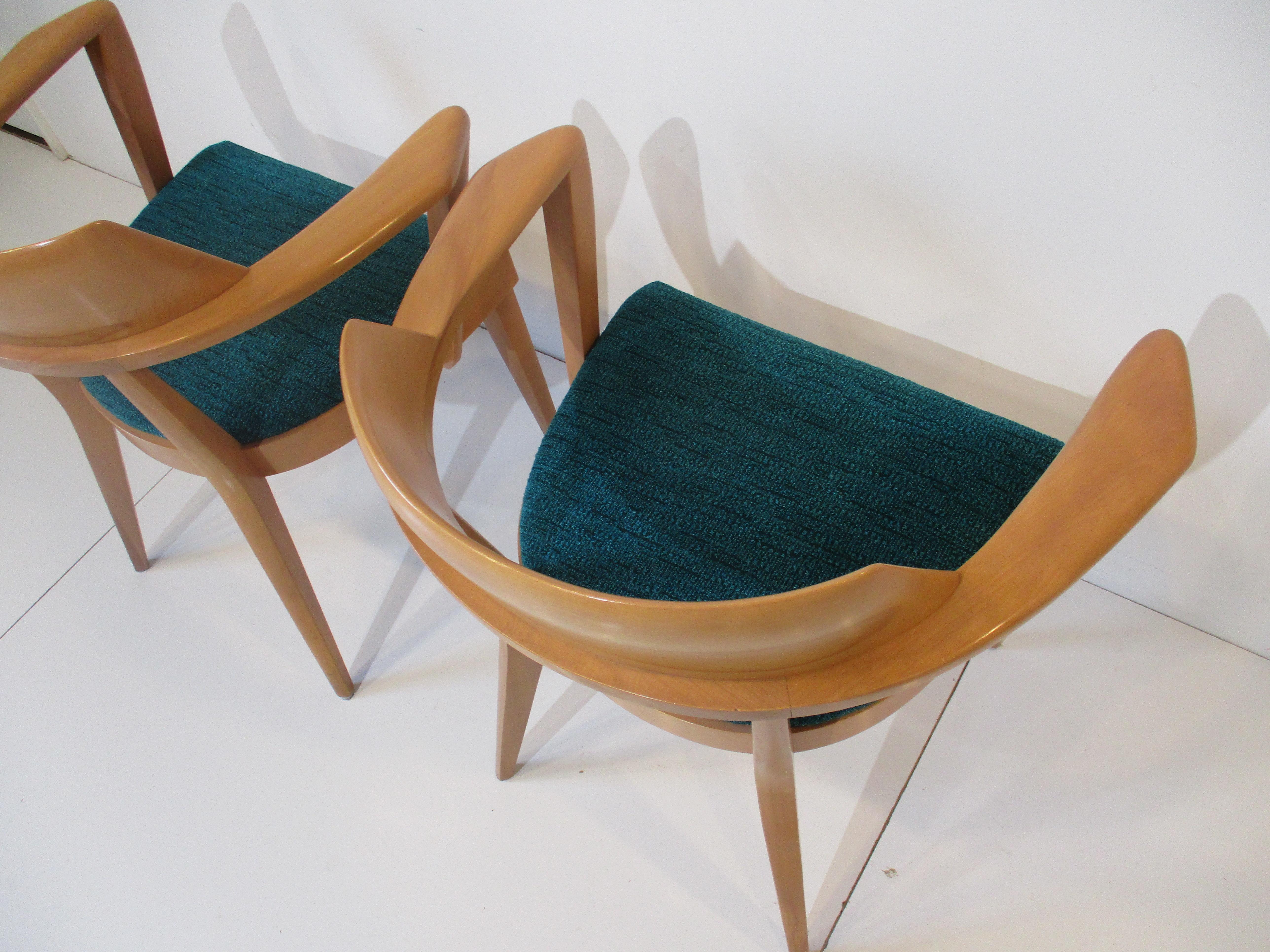 Upholstery Mid Century Arm Chairs by Heywood Wakefield 