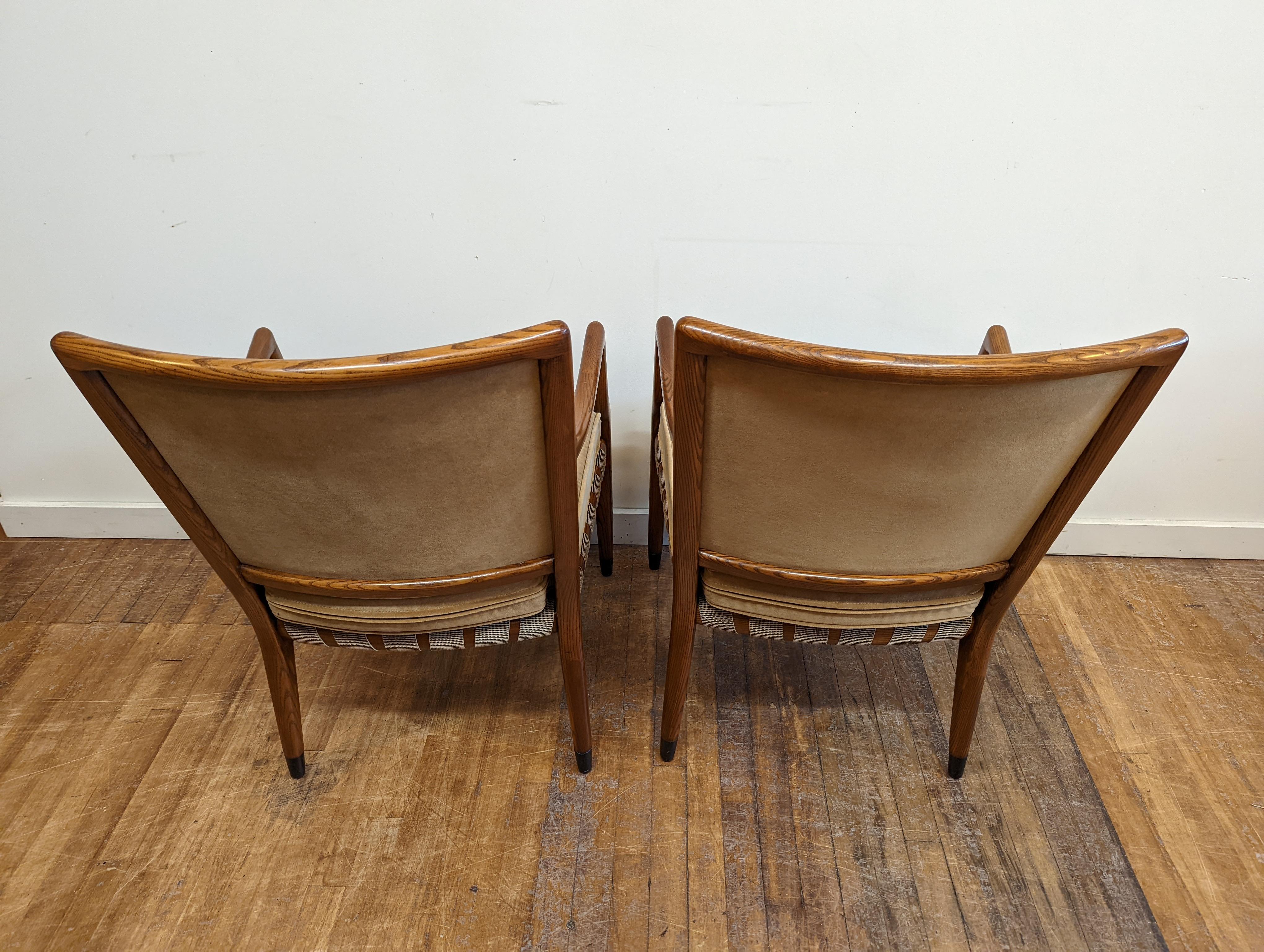 Mid Century Arm Chairs by Jack Van Der Molen In Excellent Condition For Sale In New York, NY