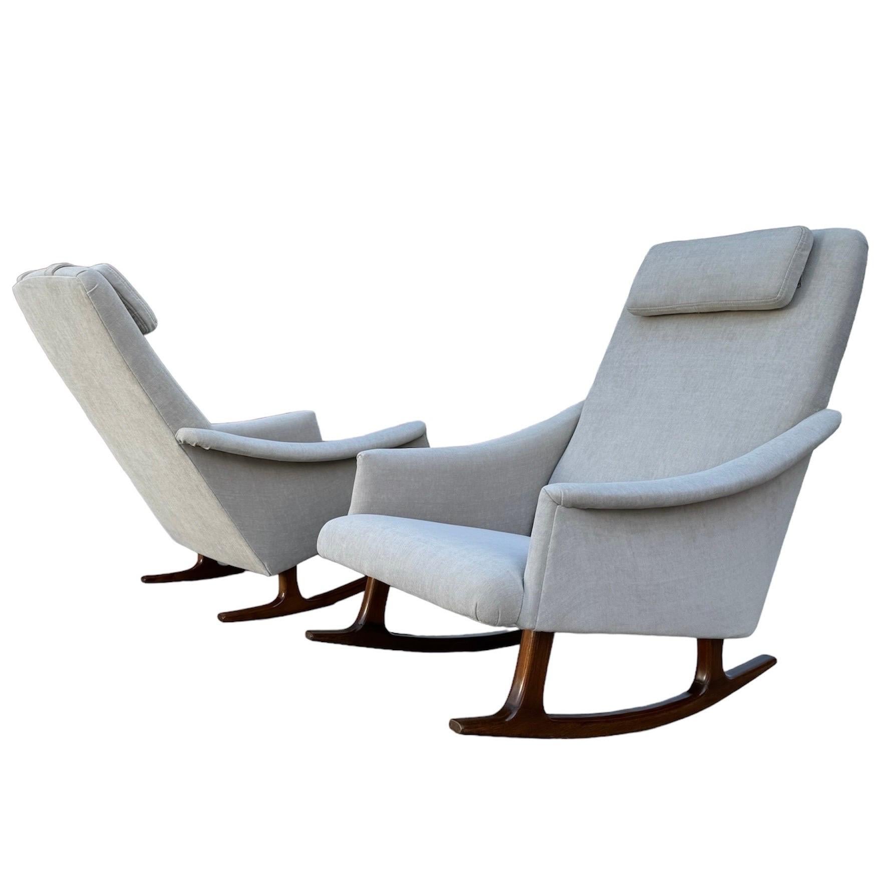 Mid Century Arm Rocking Chair For Sale 5