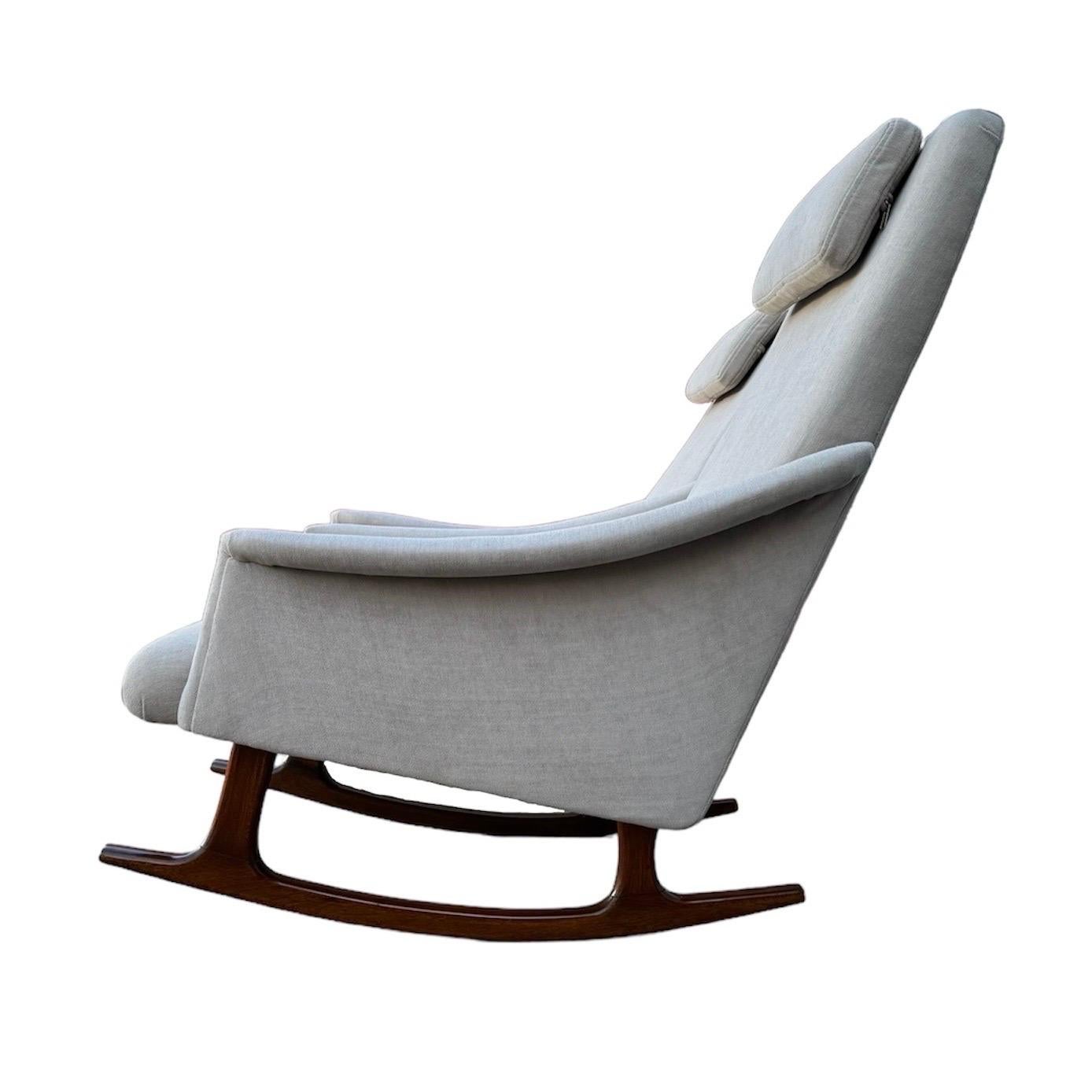 20th Century Mid Century Arm Rocking Chair For Sale