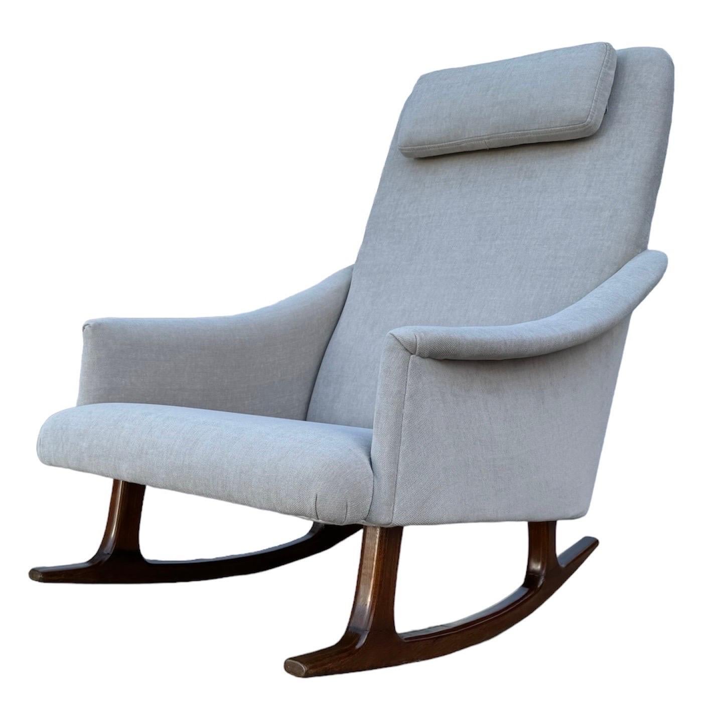 Mid Century Arm Rocking Chair For Sale 3