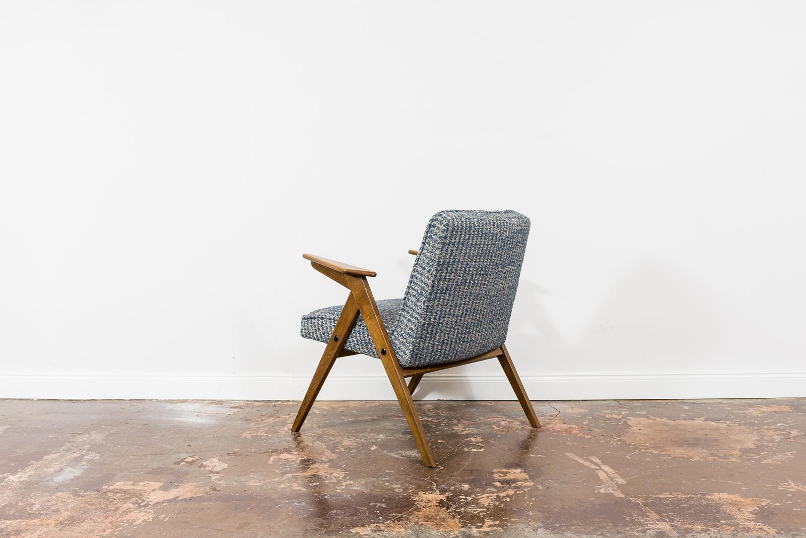 Beech Mid Century Armchair 