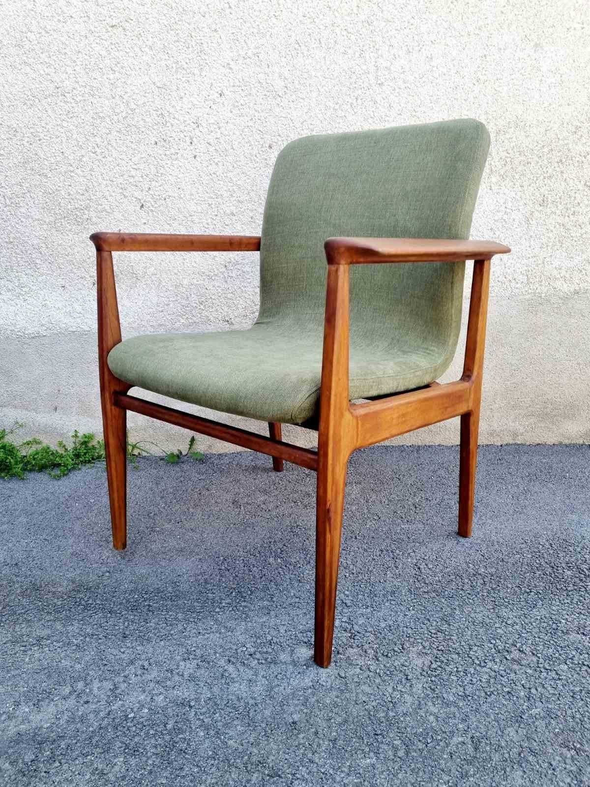 Mid Century Armchair by Anonima Castelli, Italy 60s In Good Condition For Sale In Lucija, SI