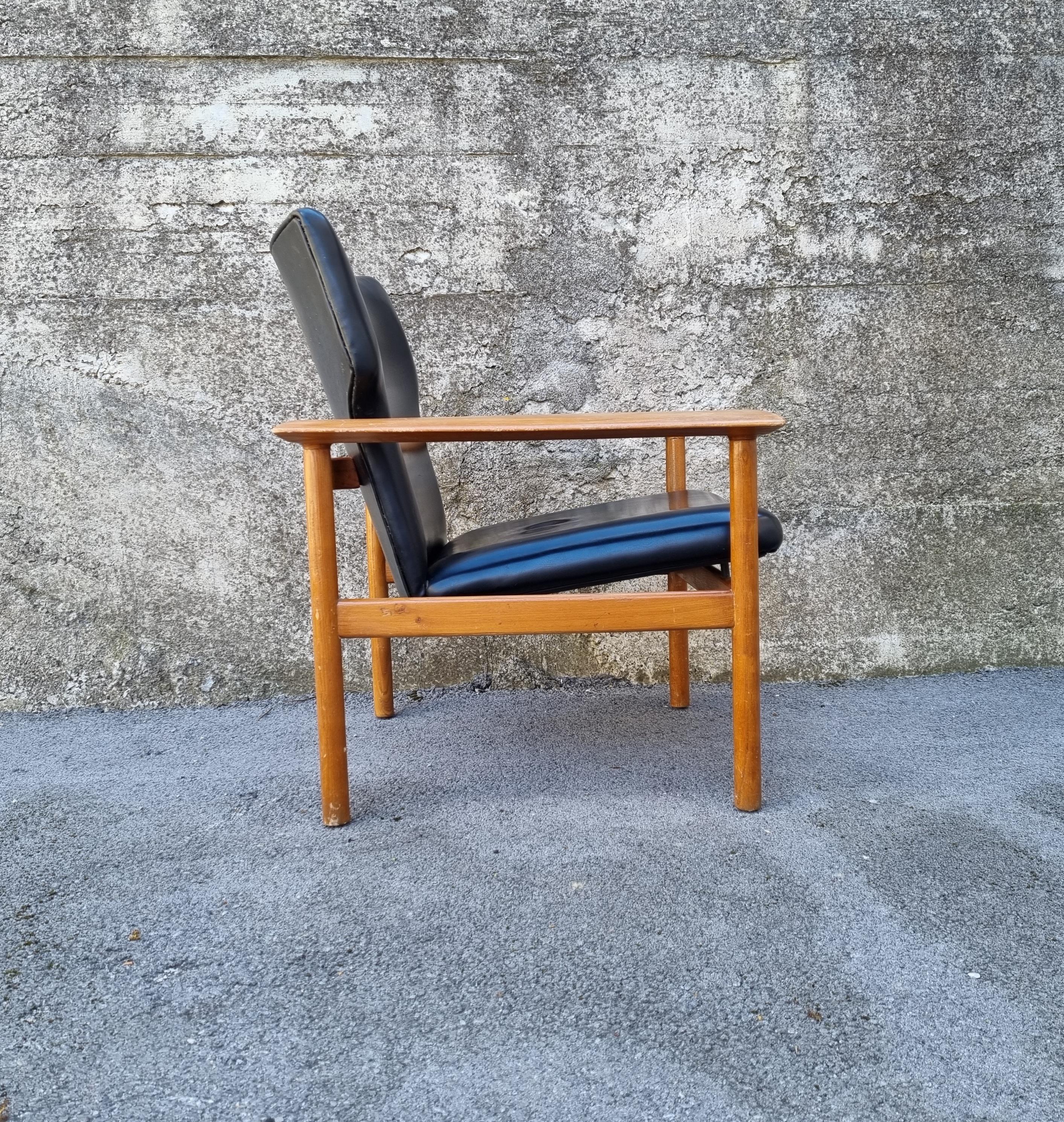 Mid-20th Century Midcentury Armchair by Charles Joosten and Carlo Zacconi for Framar, Italy 60s For Sale
