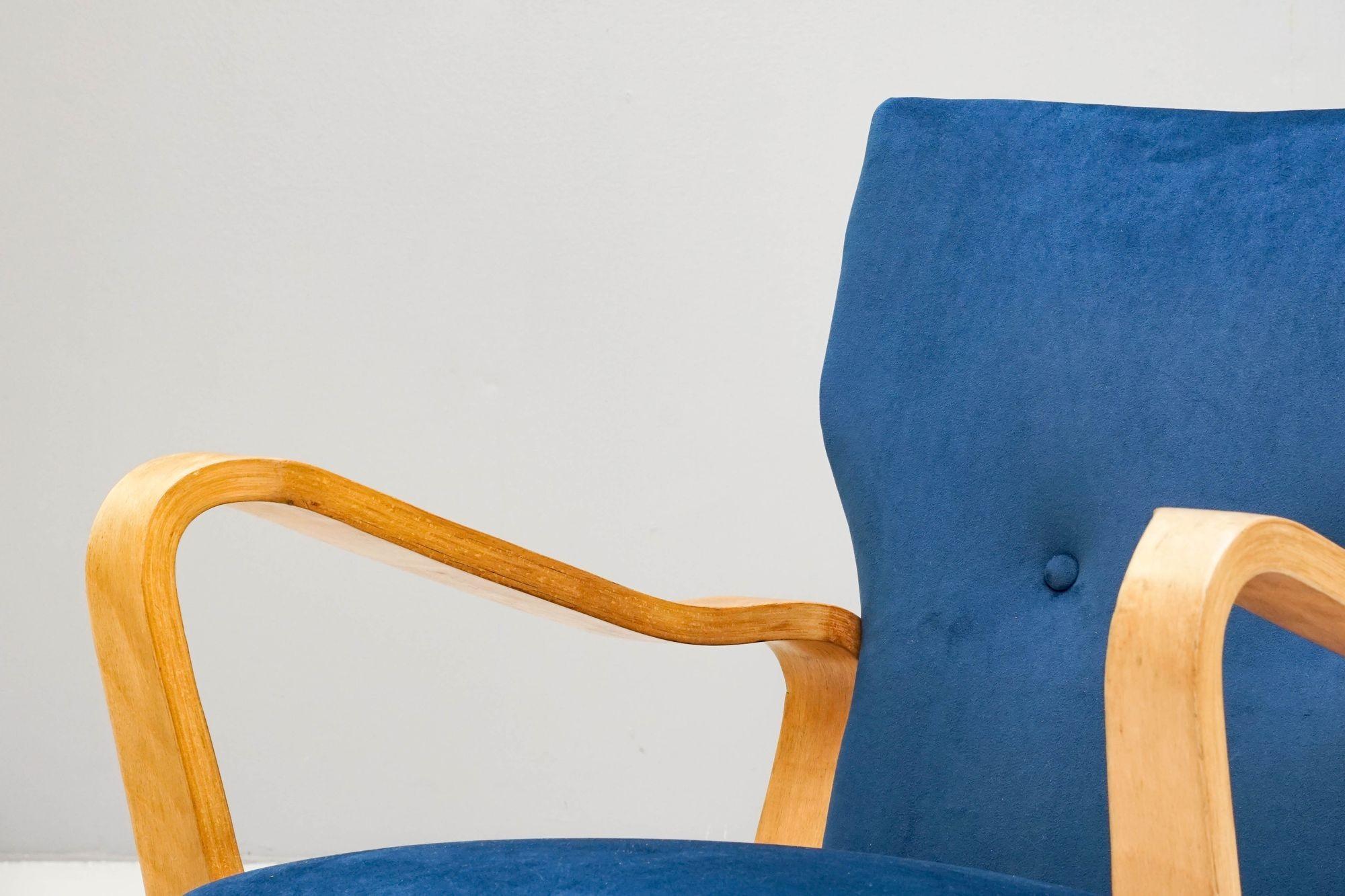 Velours Fauteuil du milieu du siècle par Eric Lyons en vente