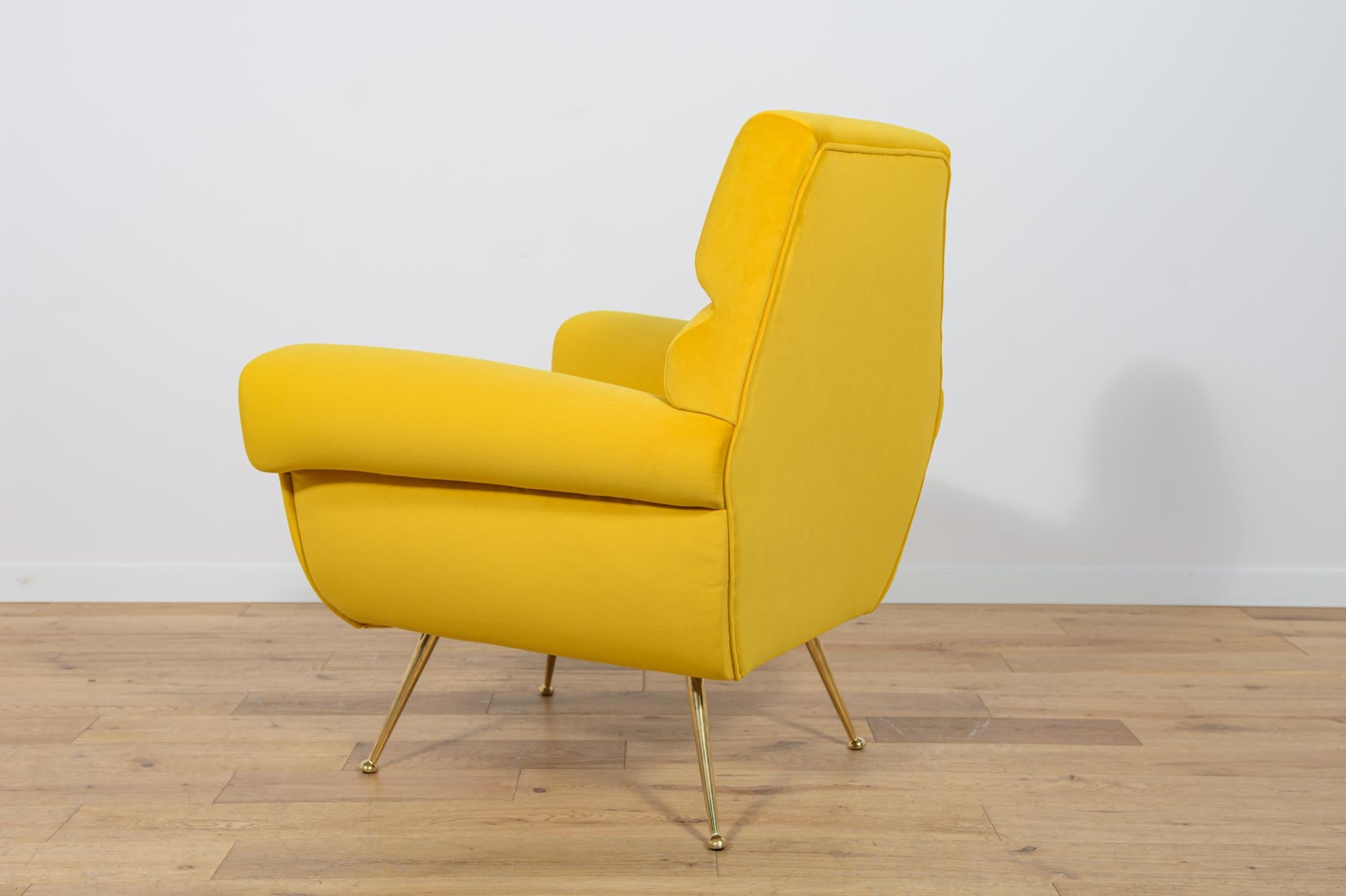 Mid-20th Century Mid-Century Armchair by Gigi Radice for Minotti, Italy, 1960s For Sale