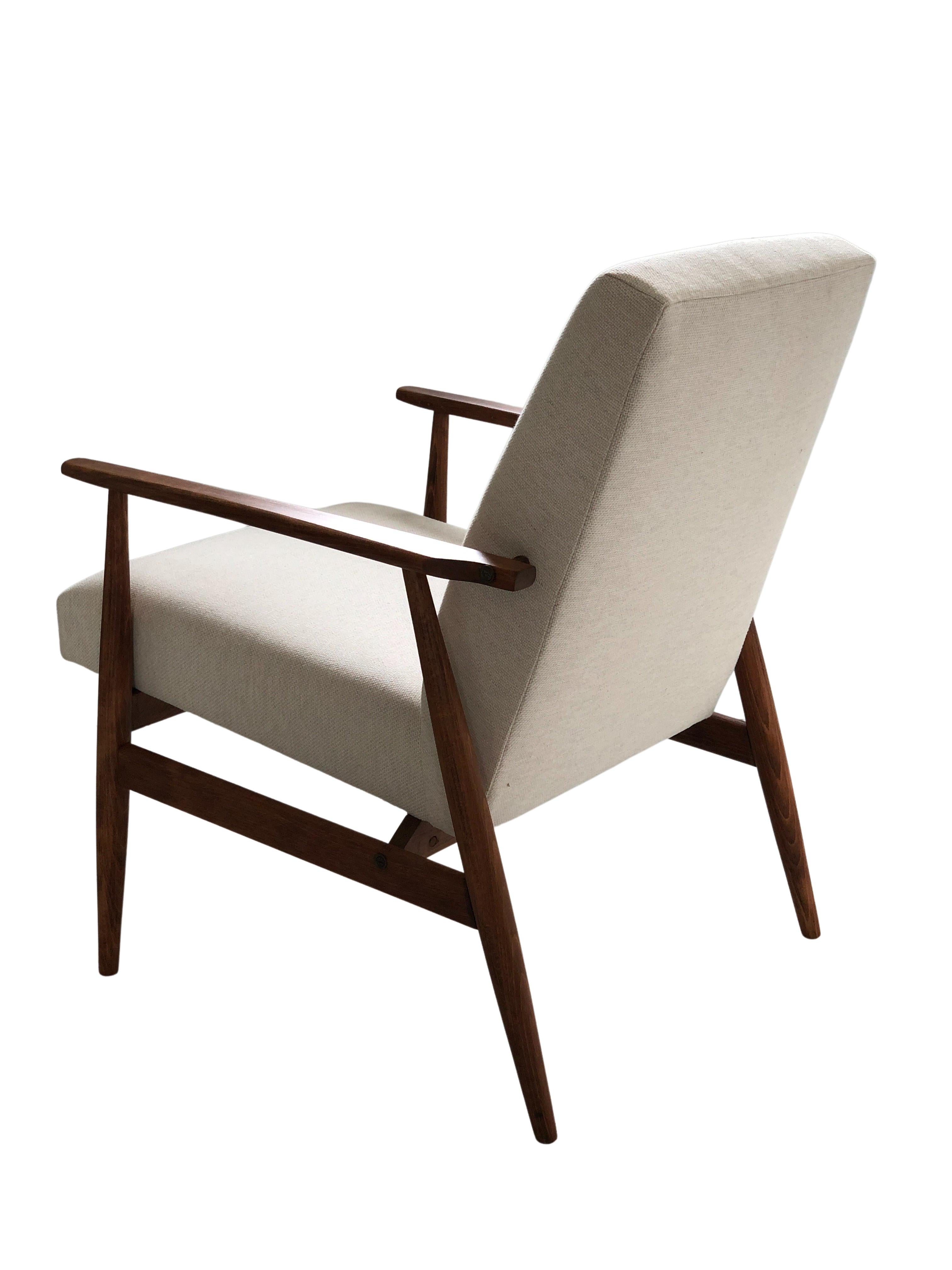 Polish Mid Century Armchair by Henryk Lis in Beige, Europe, 1960s, For Sale