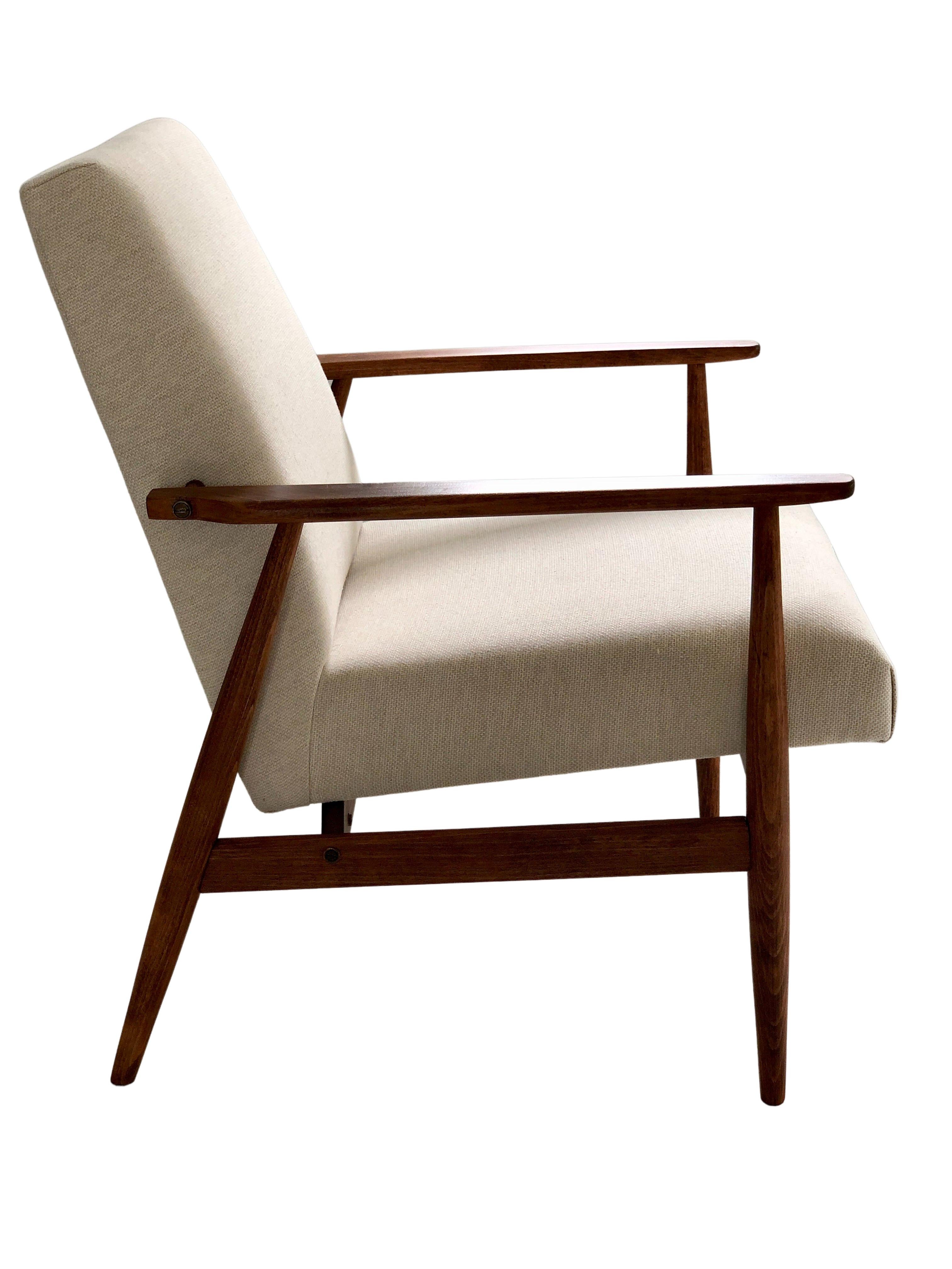 20th Century Mid Century Armchair by Henryk Lis in Beige, Europe, 1960s, For Sale