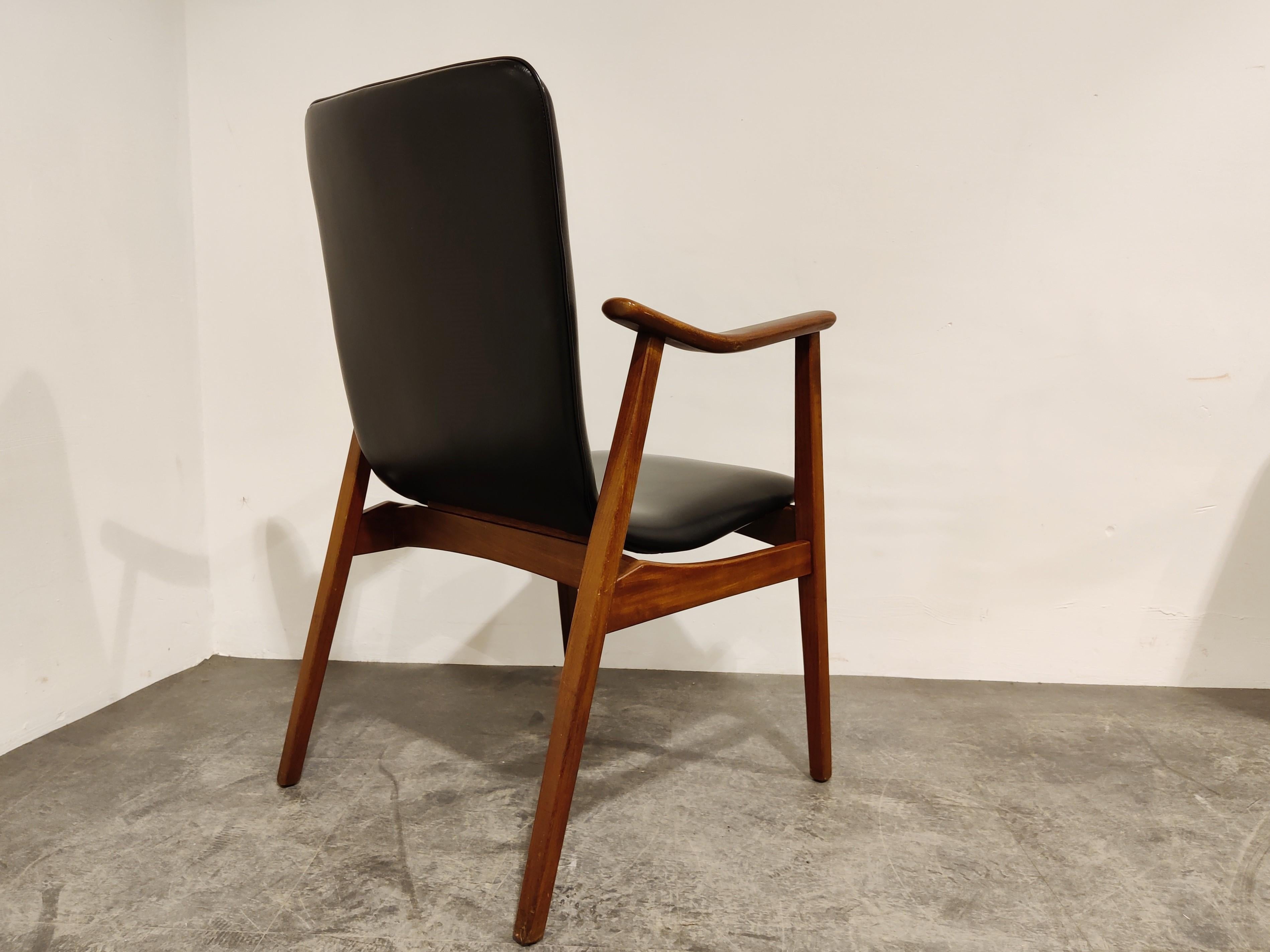 Mid Century Armchair by Louis Van Teeffelen for Wébé, 1960s In Good Condition For Sale In HEVERLEE, BE