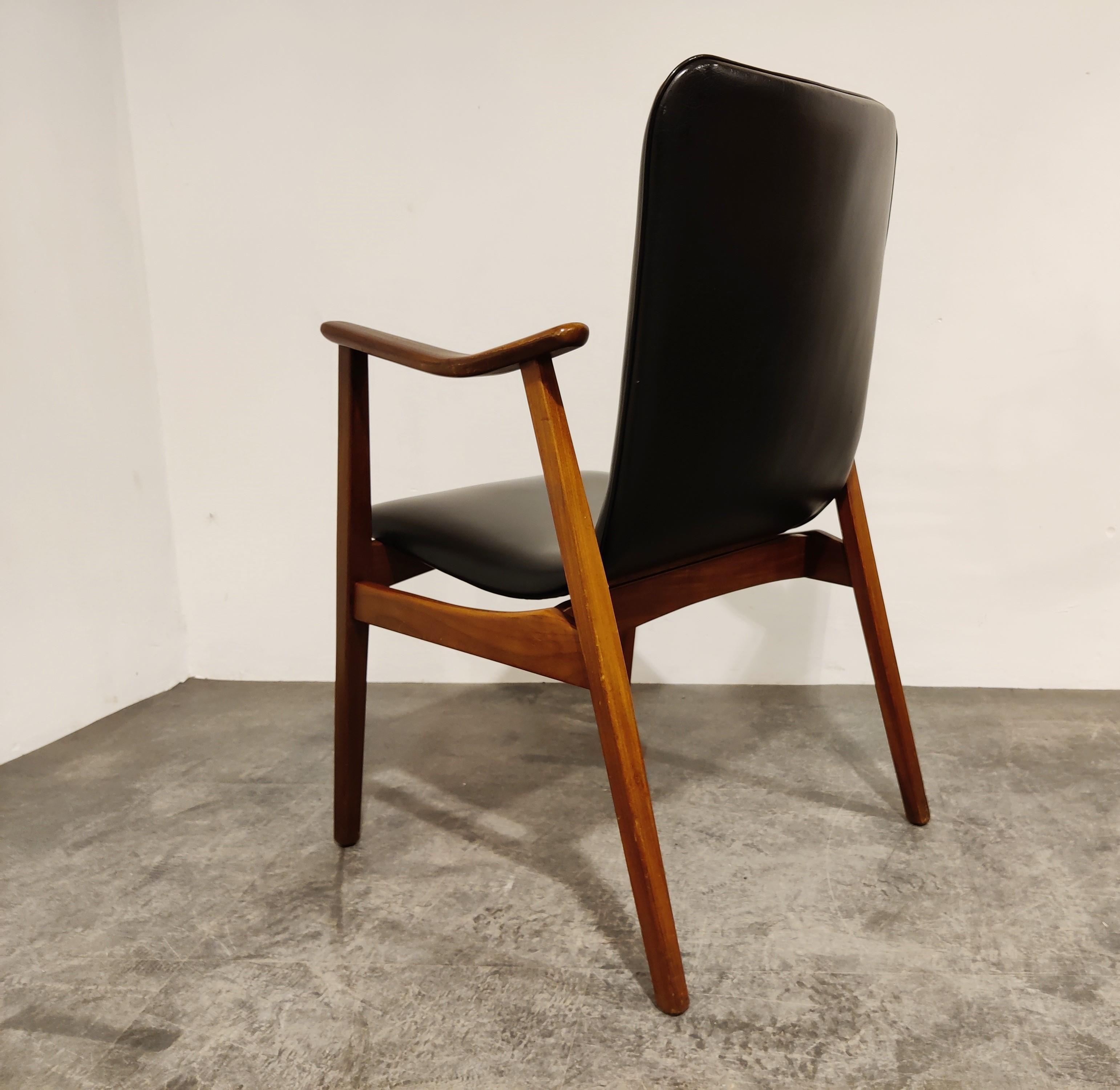 Mid-20th Century Mid Century Armchair by Louis Van Teeffelen for Wébé, 1960s For Sale