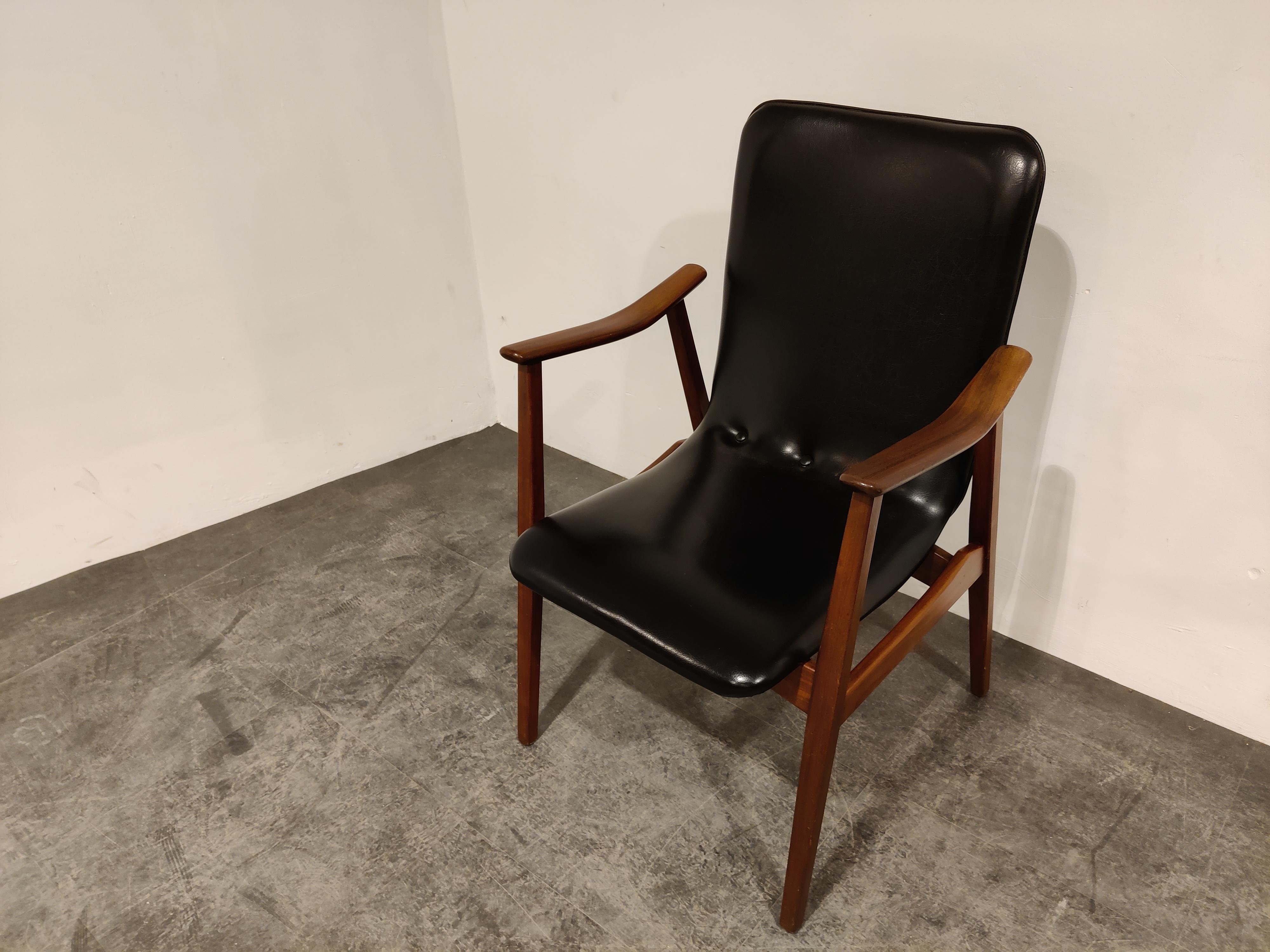 Mid Century Armchair by Louis Van Teeffelen for Wébé, 1960s For Sale 2