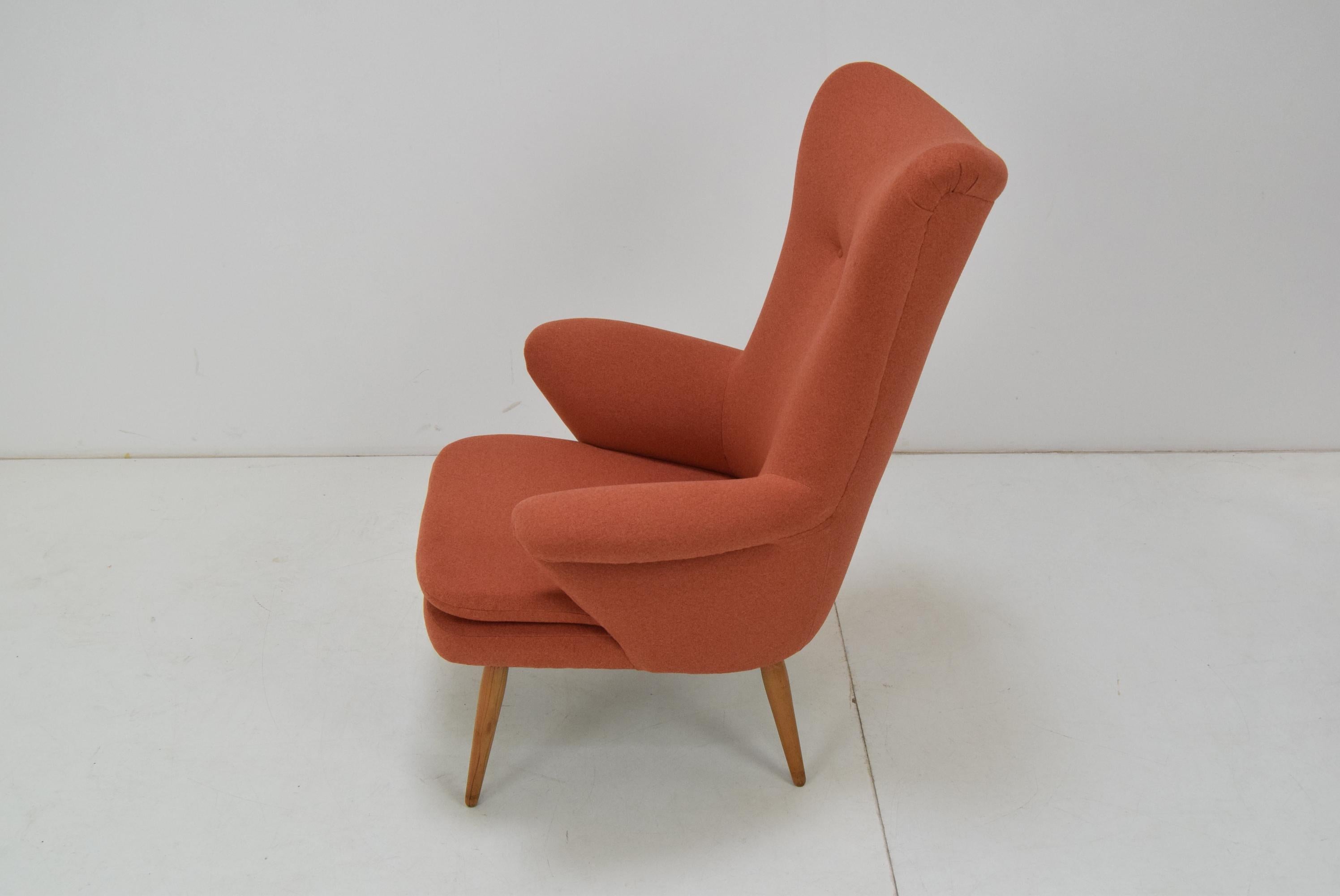 Czech Mid-Century Armchair by Up.Rousinov, 1970’s For Sale