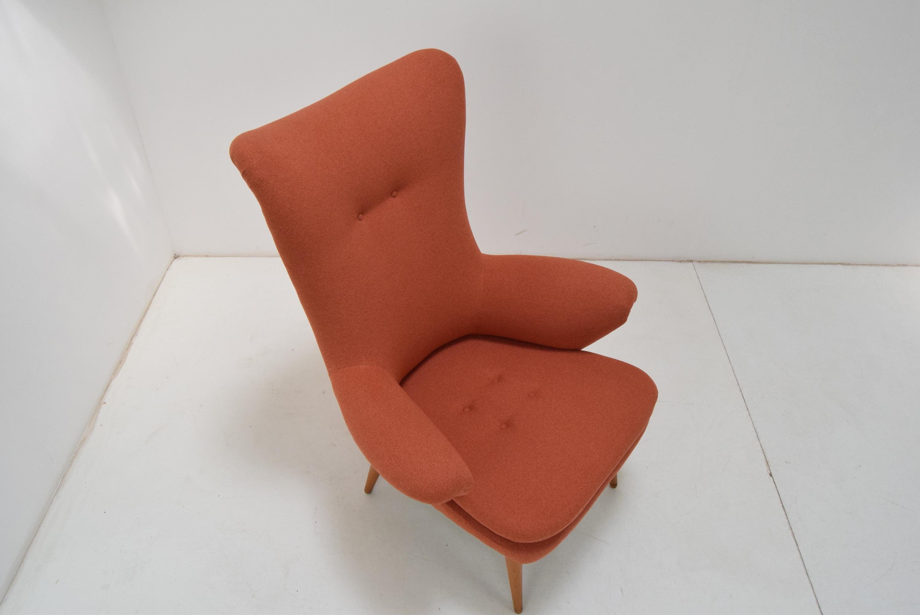 Mid-Century Armchair by Up.Rousinov, 1970’s For Sale 1