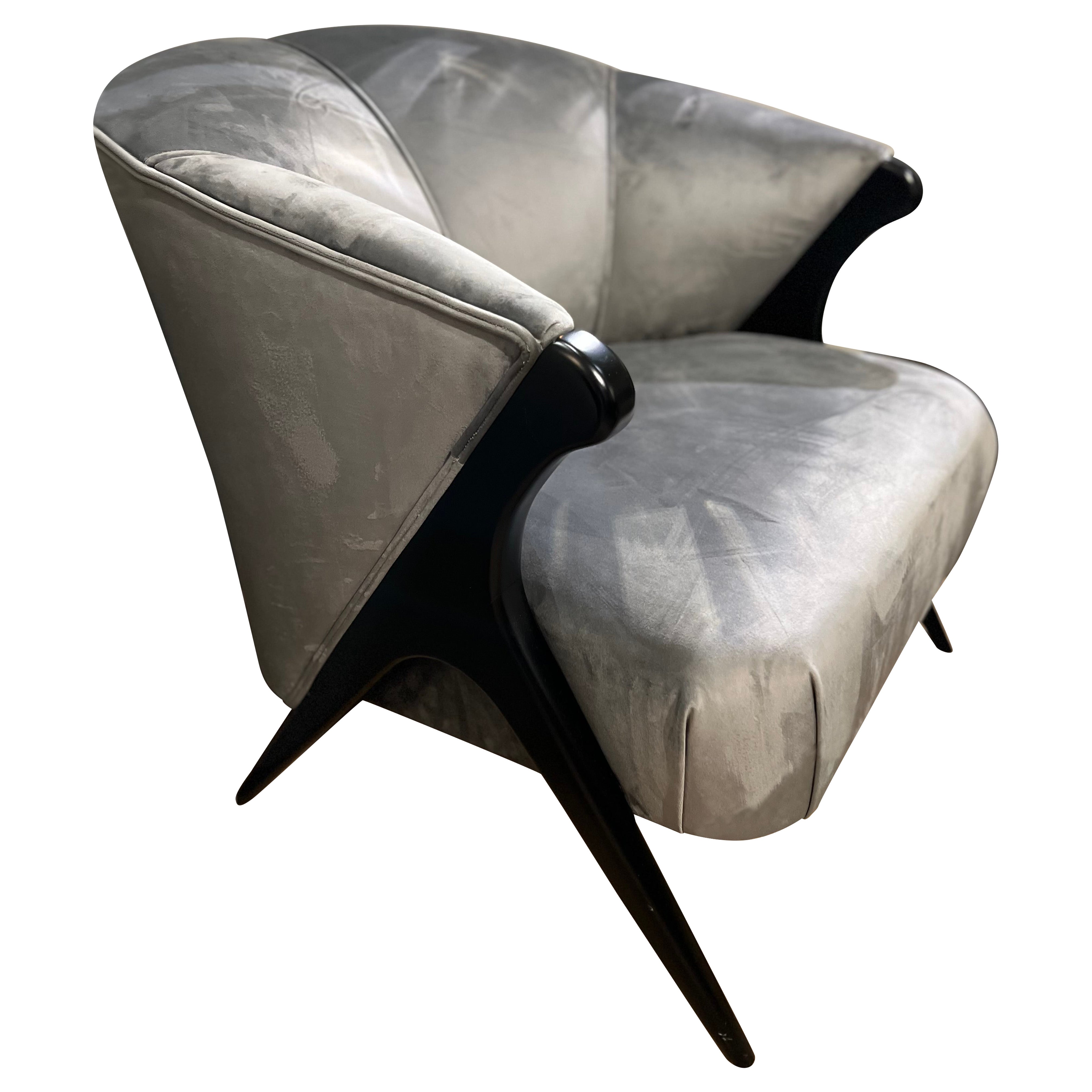 Fauteuil italien du milieu du siècle dans le style de Gino Ponti en vente