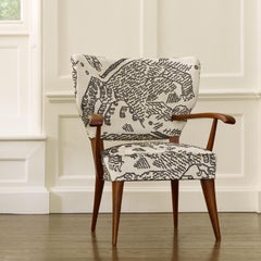 Mid Century Armchair in Dedar Tiger Mountain