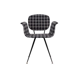 Sessel aus der Mitte des Jahrhunderts mit Hahnentrittmuster, Italien, 1950