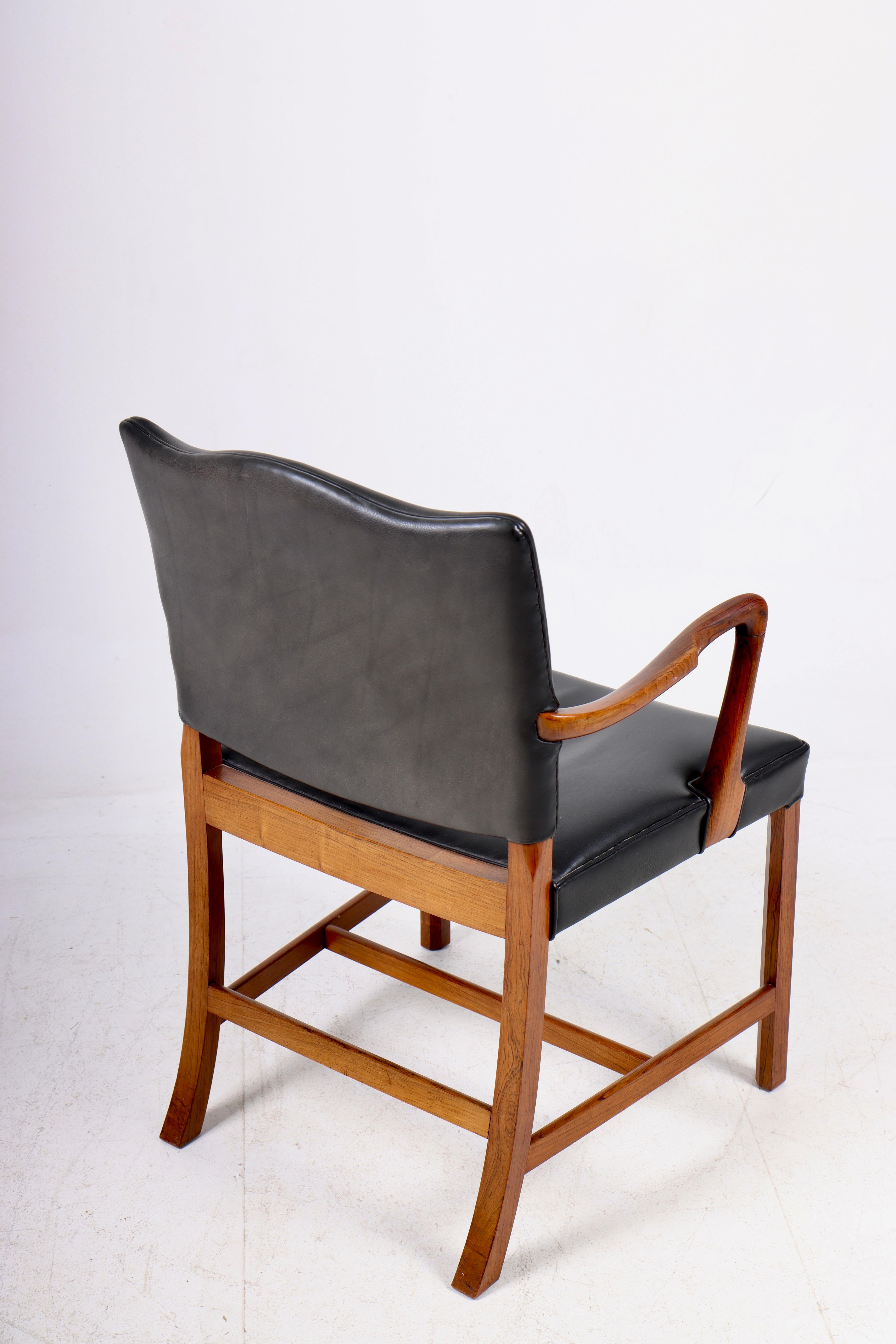 Mid-Century Armchair in Rosewood Designed by Ole Wanscher, Danish Design, 1950s For Sale 2