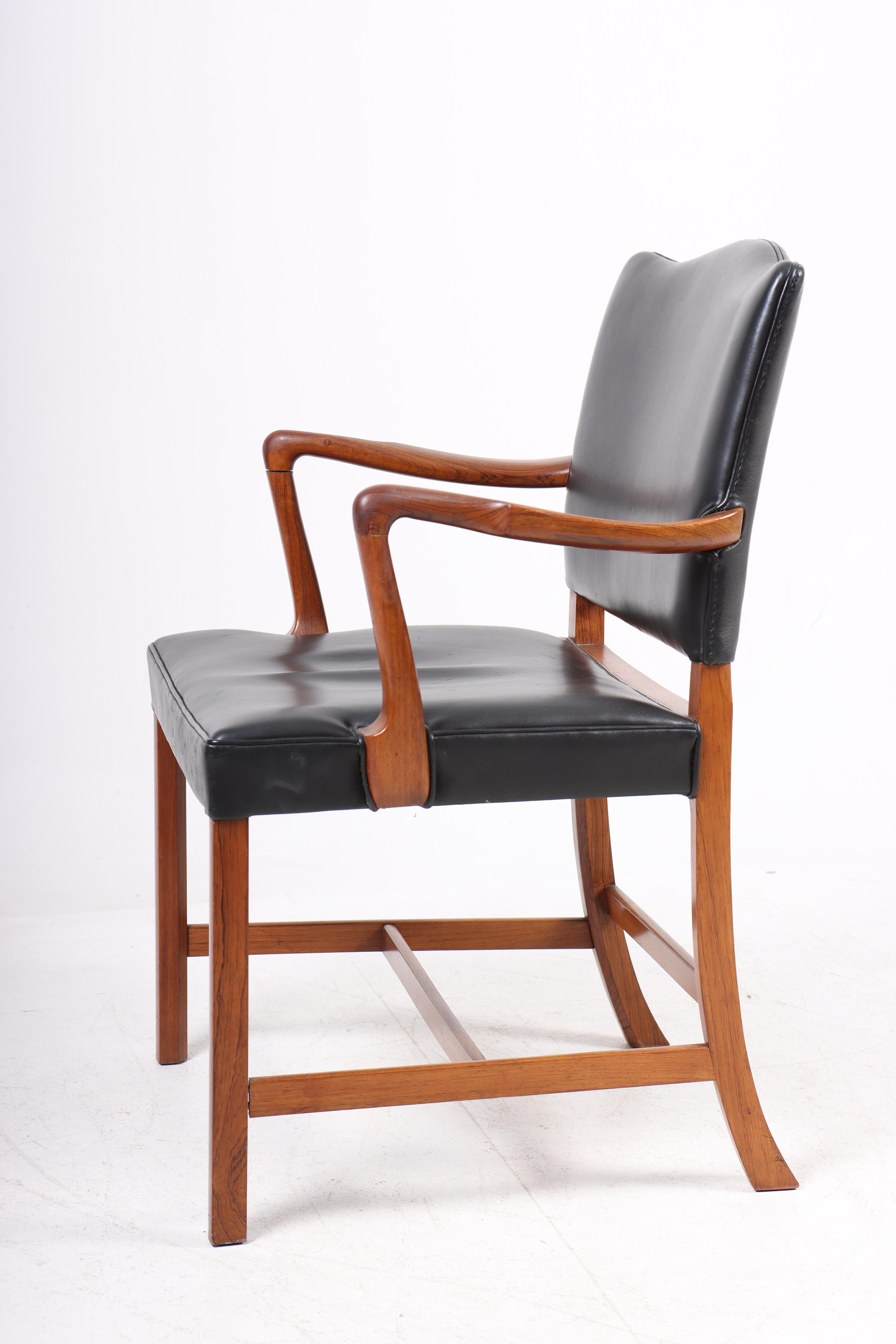 Mid-Century Armchair in Rosewood Designed by Ole Wanscher, Danish Design, 1950s For Sale 3