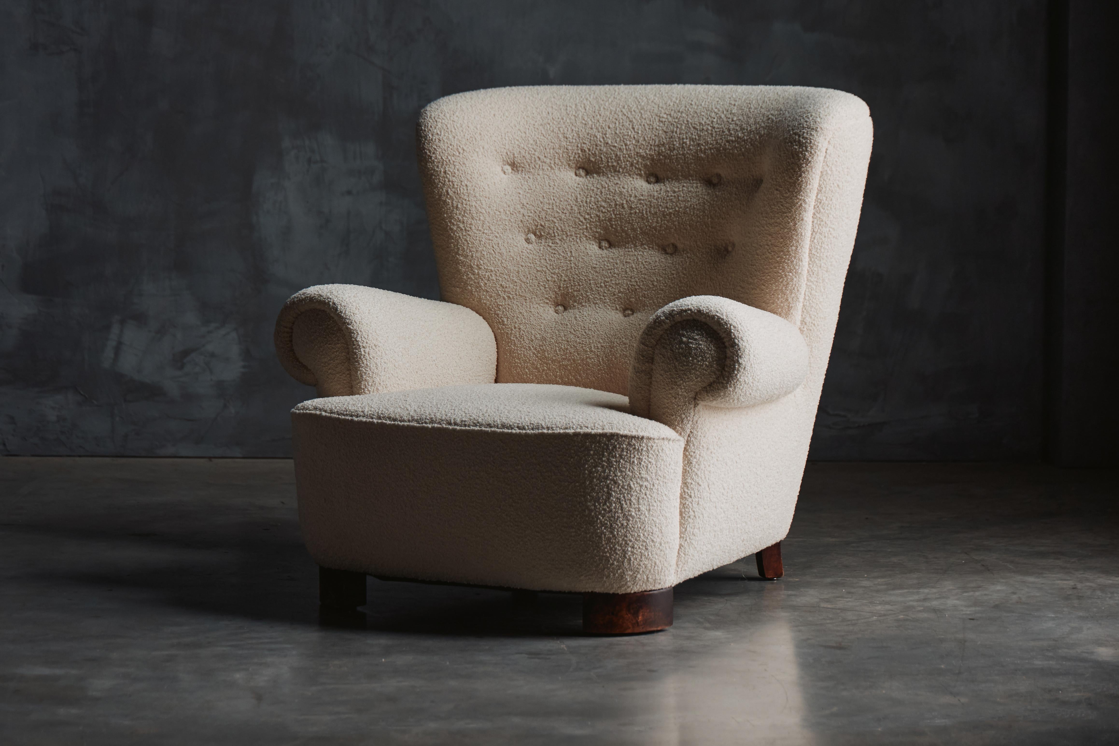 Scandinavo moderno Poltrona di metà secolo nello stile di Flemming Lassen, Scandinavia, anni '60 in vendita