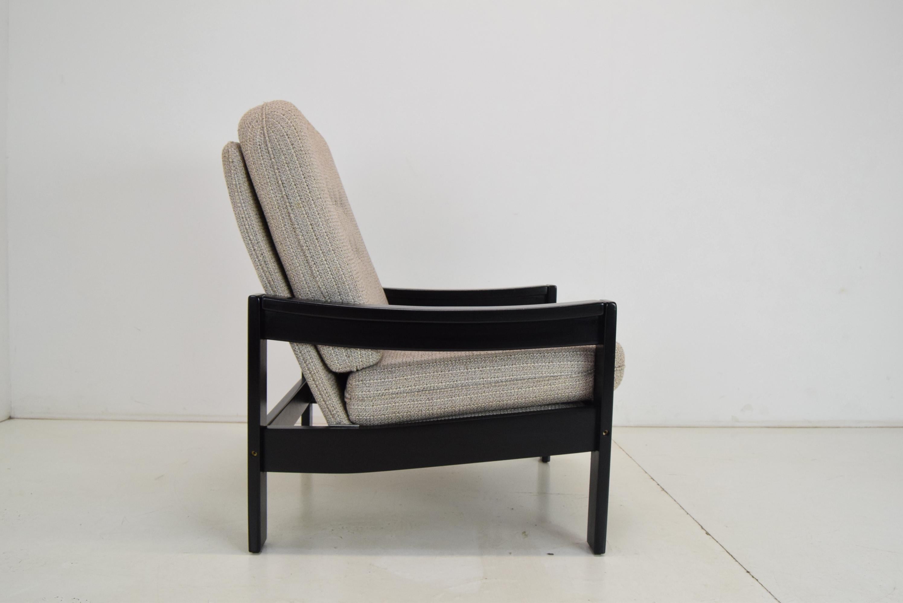 Fabric Midcentury Armchair/Leda Lux, 1980s For Sale