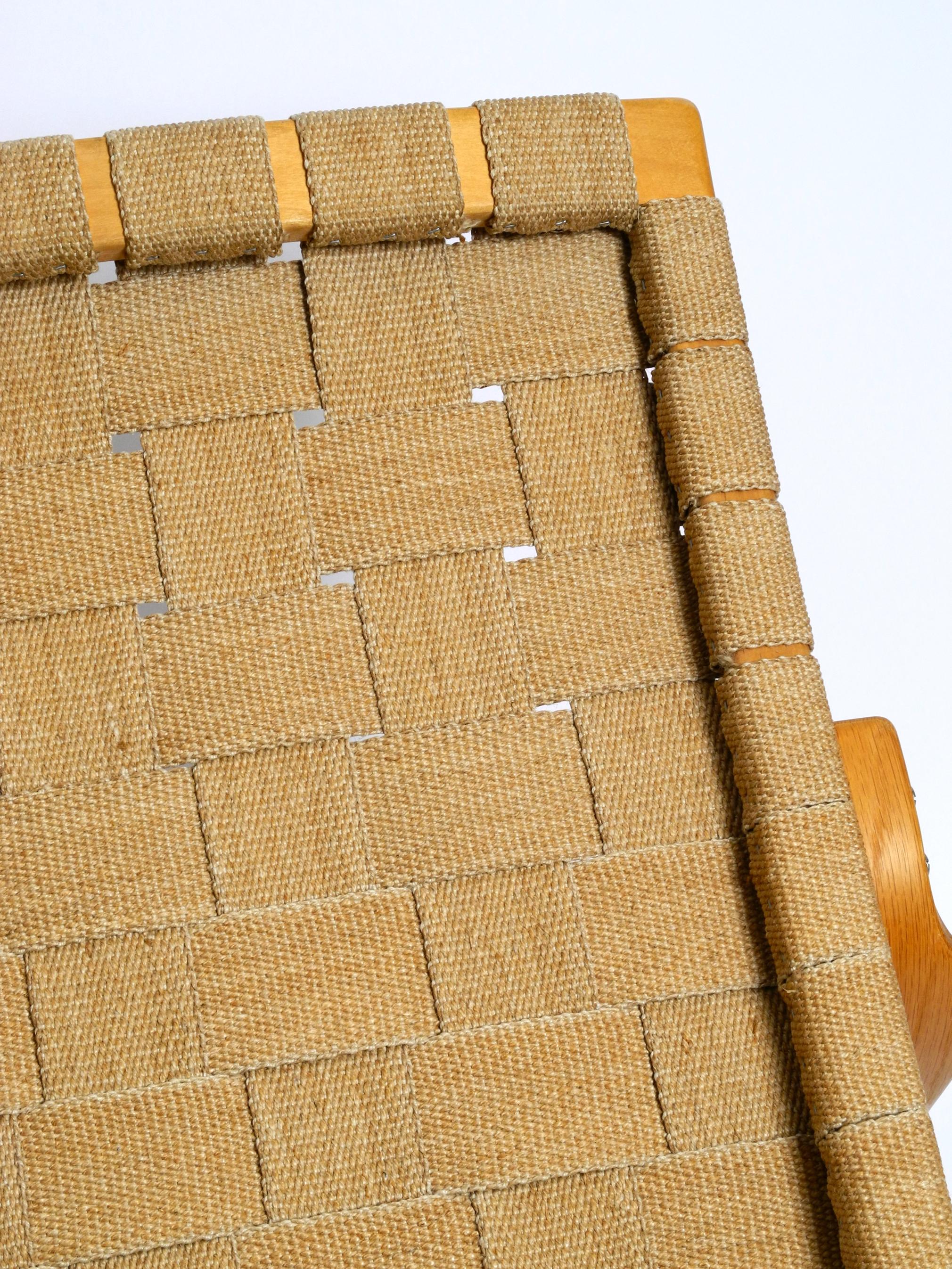 Fauteuil du milieu du siècle modèle « Eva » de Bruno Mathsson Birch/Hemp, Suède en vente 11