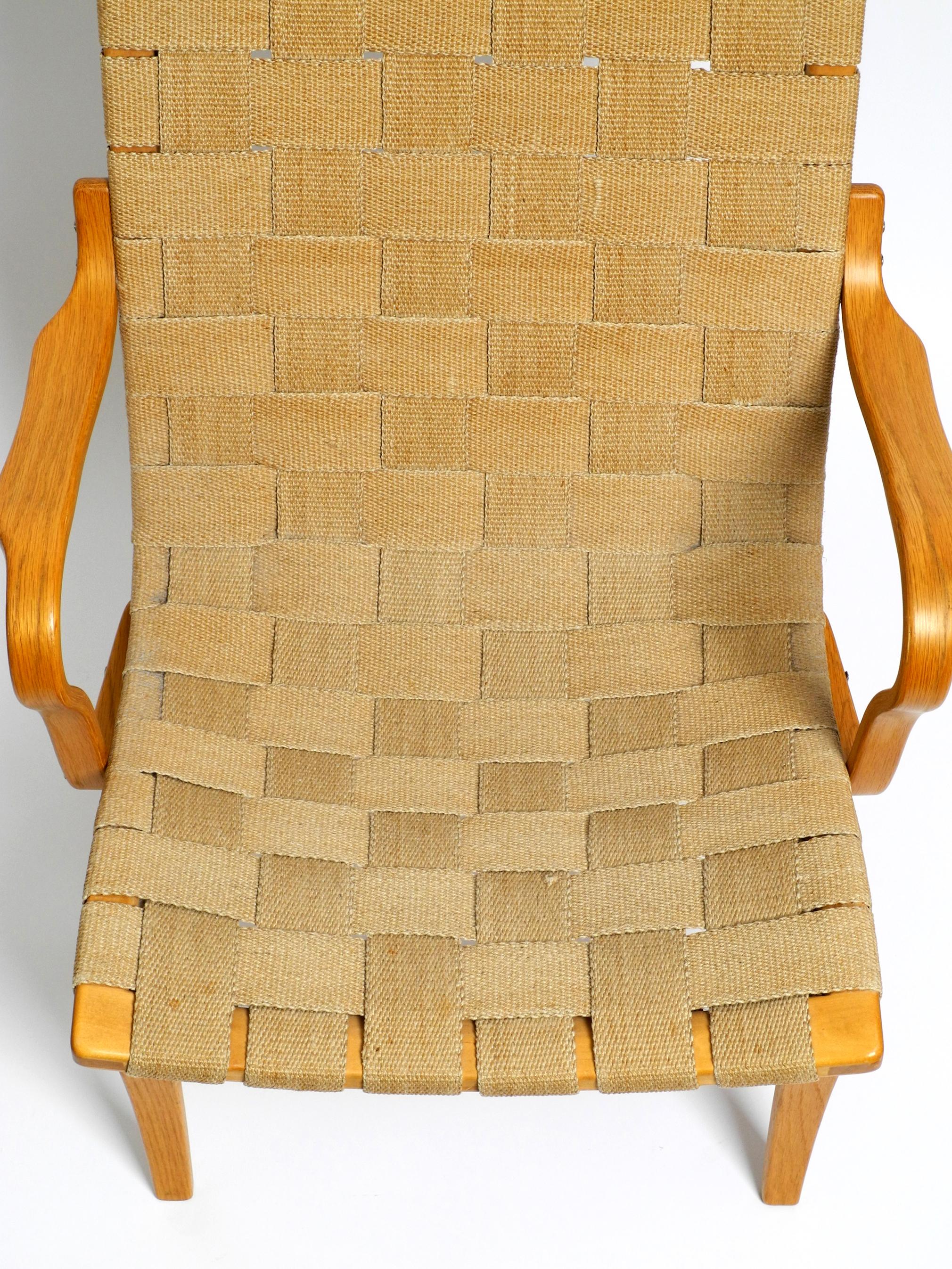 Fauteuil du milieu du siècle modèle « Eva » de Bruno Mathsson Birch/Hemp, Suède en vente 2