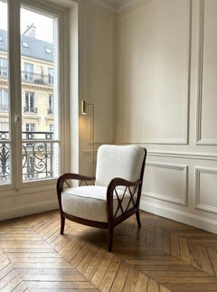 Mid-Century Armchair, Paolo Buffa Style, Italy 1950s