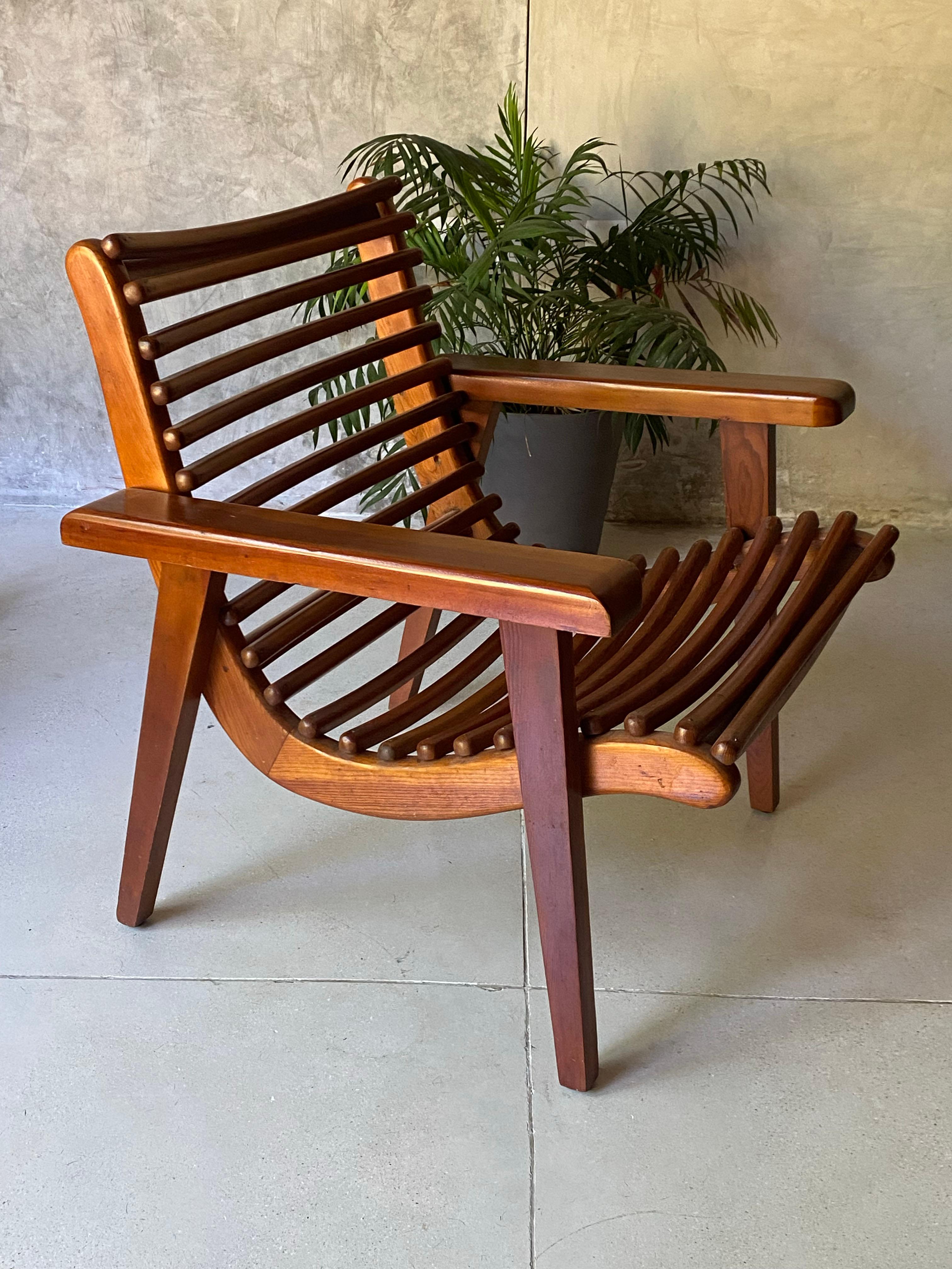 Mid Century Sessel Satz von 2 Pieces (Zedernholz) im Angebot