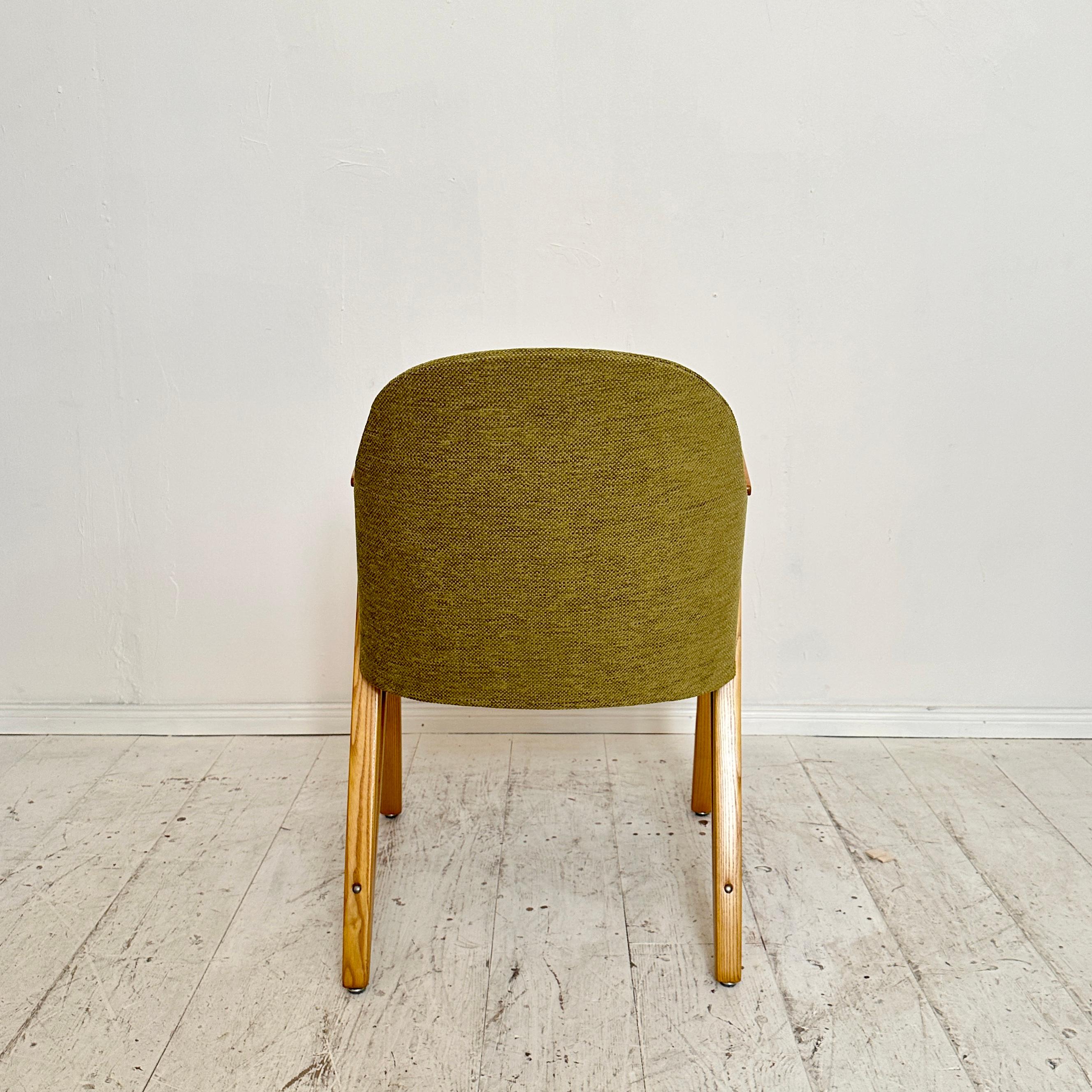 Mid Century Armchair with Ottoman by Paul Bode in Green Fabric, around 1950 For Sale 2