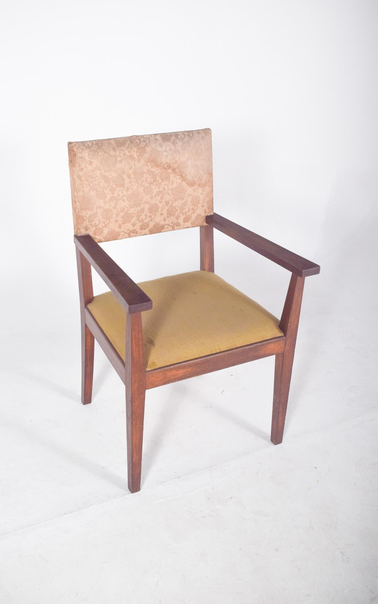 Sillón de mediados de siglo con asiento y respaldo tapizados Moderno de mediados de siglo en venta