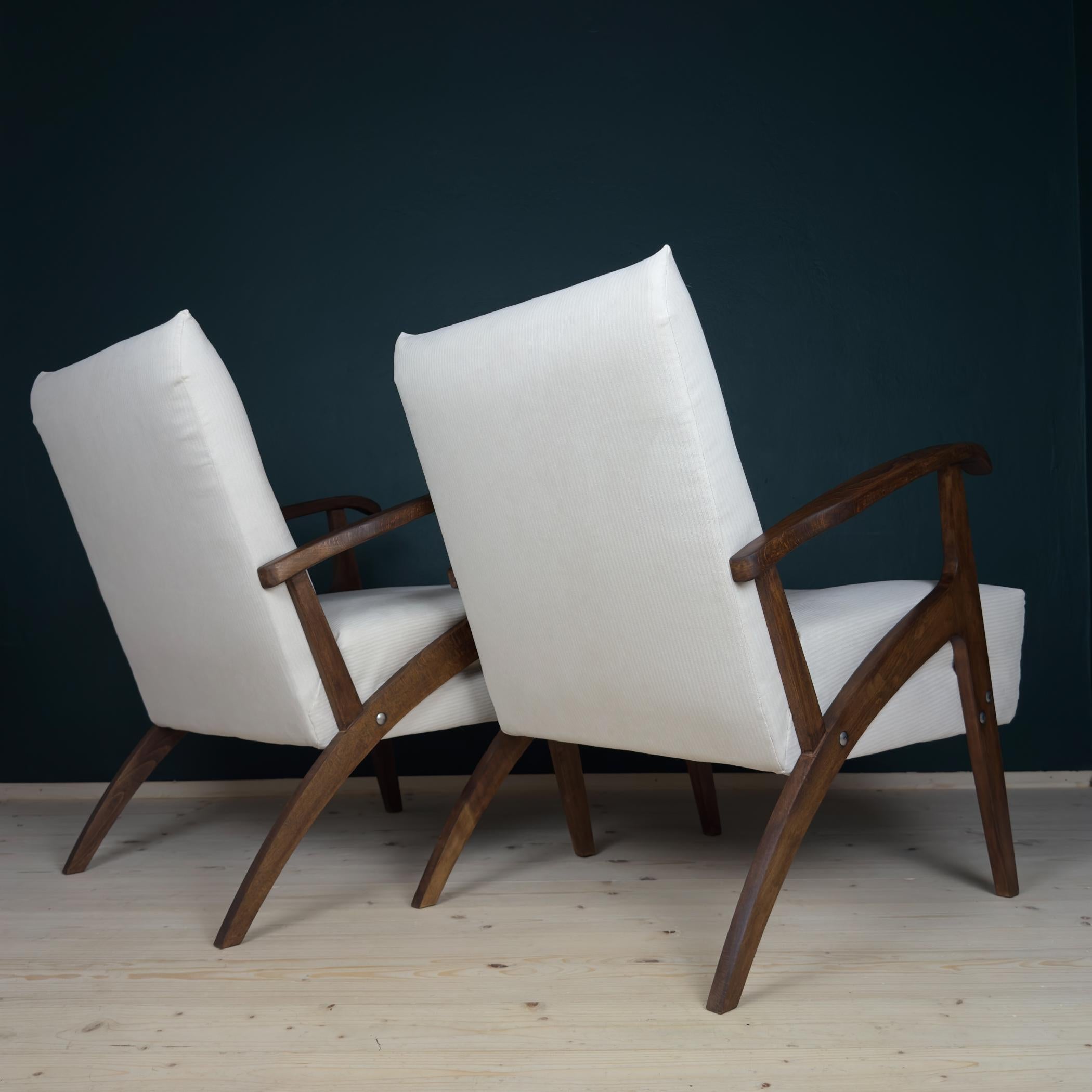 Italiano Mid-century armchair, Yugoslavia 1970s, Set of 2 in vendita