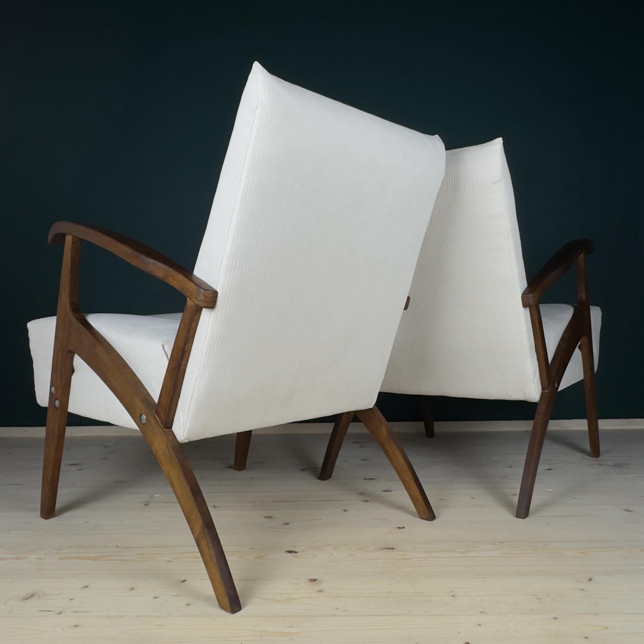 Mid-century armchair, Yugoslavia 1970s, Set of 2 in vendita 2
