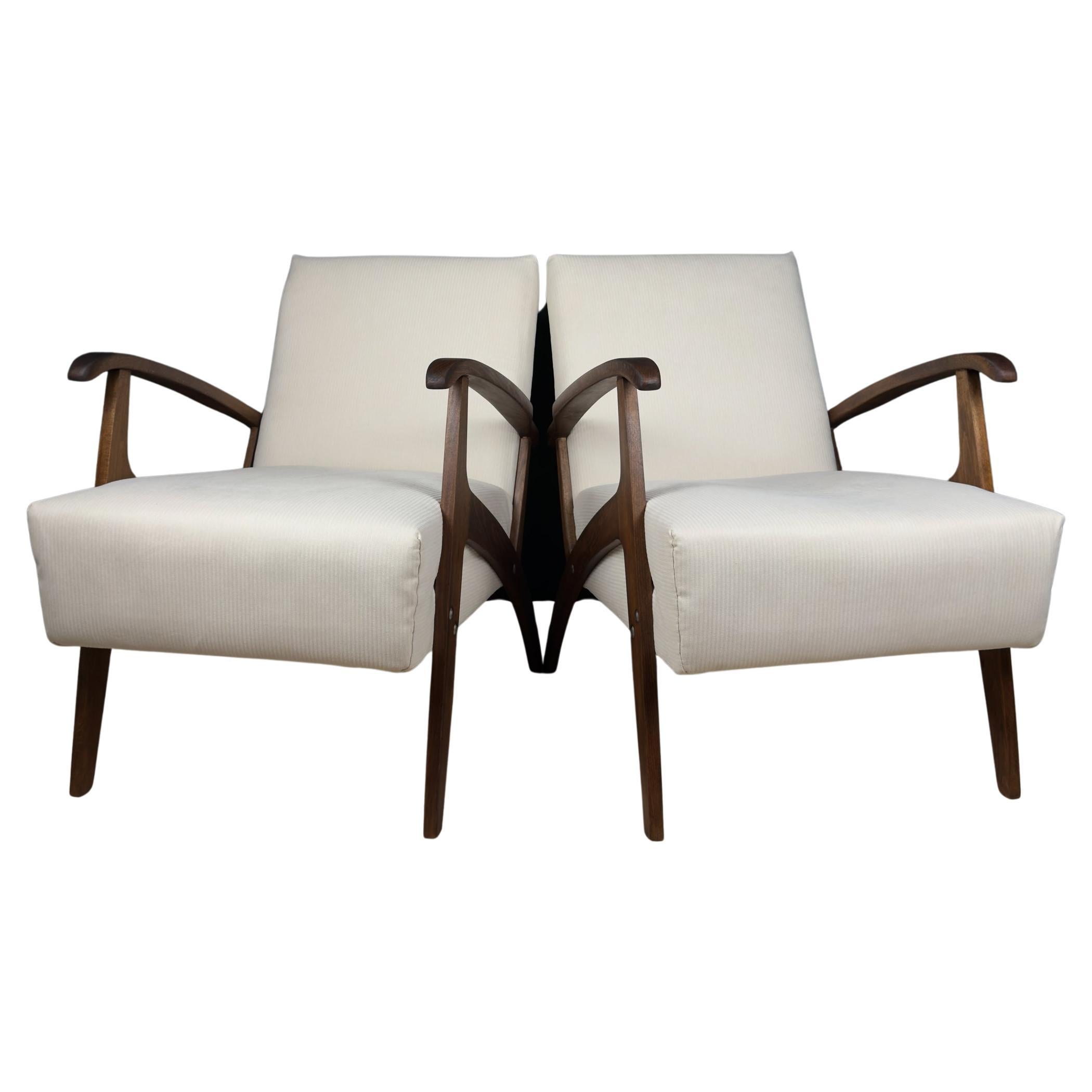 Mid-century armchair, Yugoslavia 1970s, Set of 2 in vendita