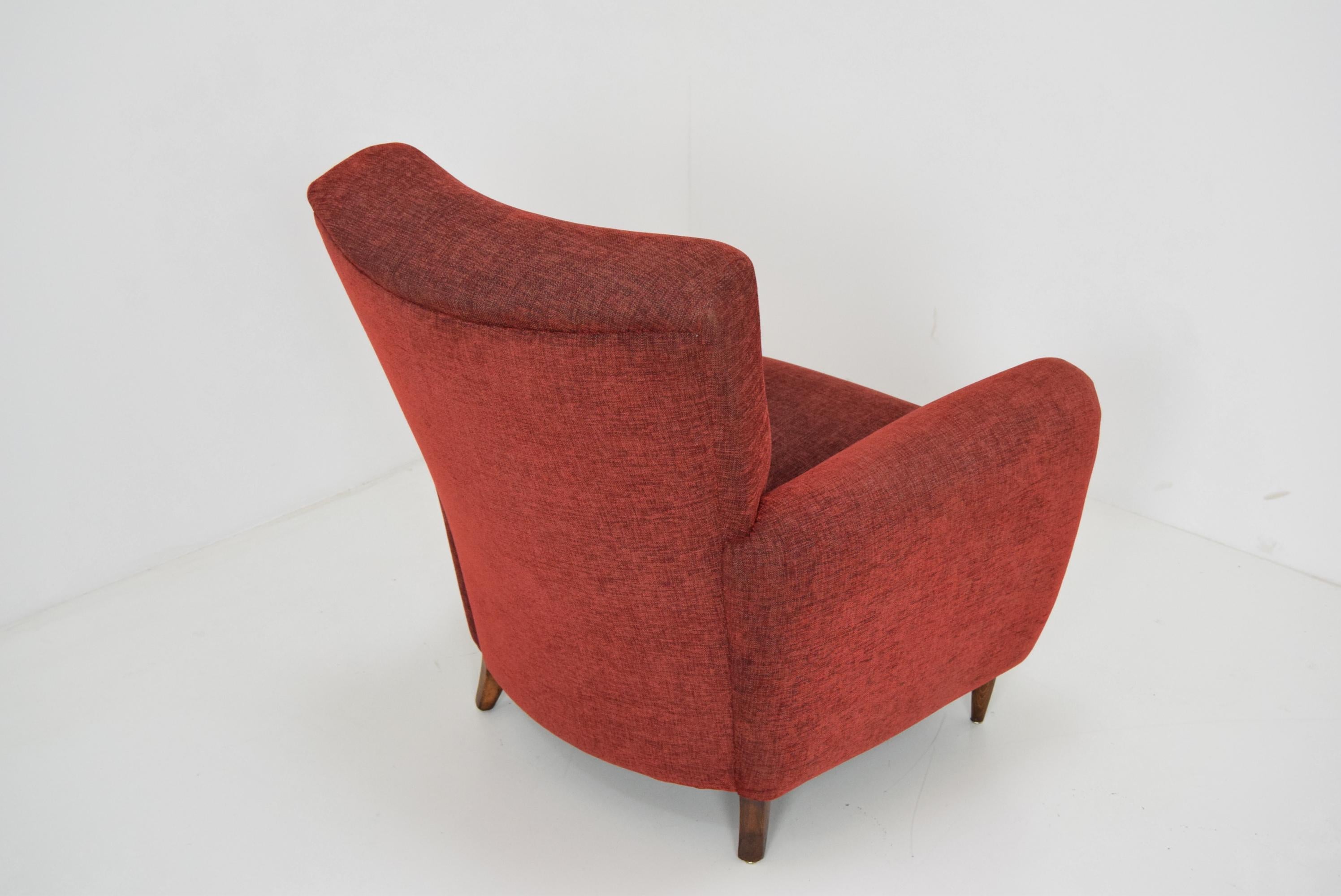 Fabric Midcentury Armchair, 1970s For Sale