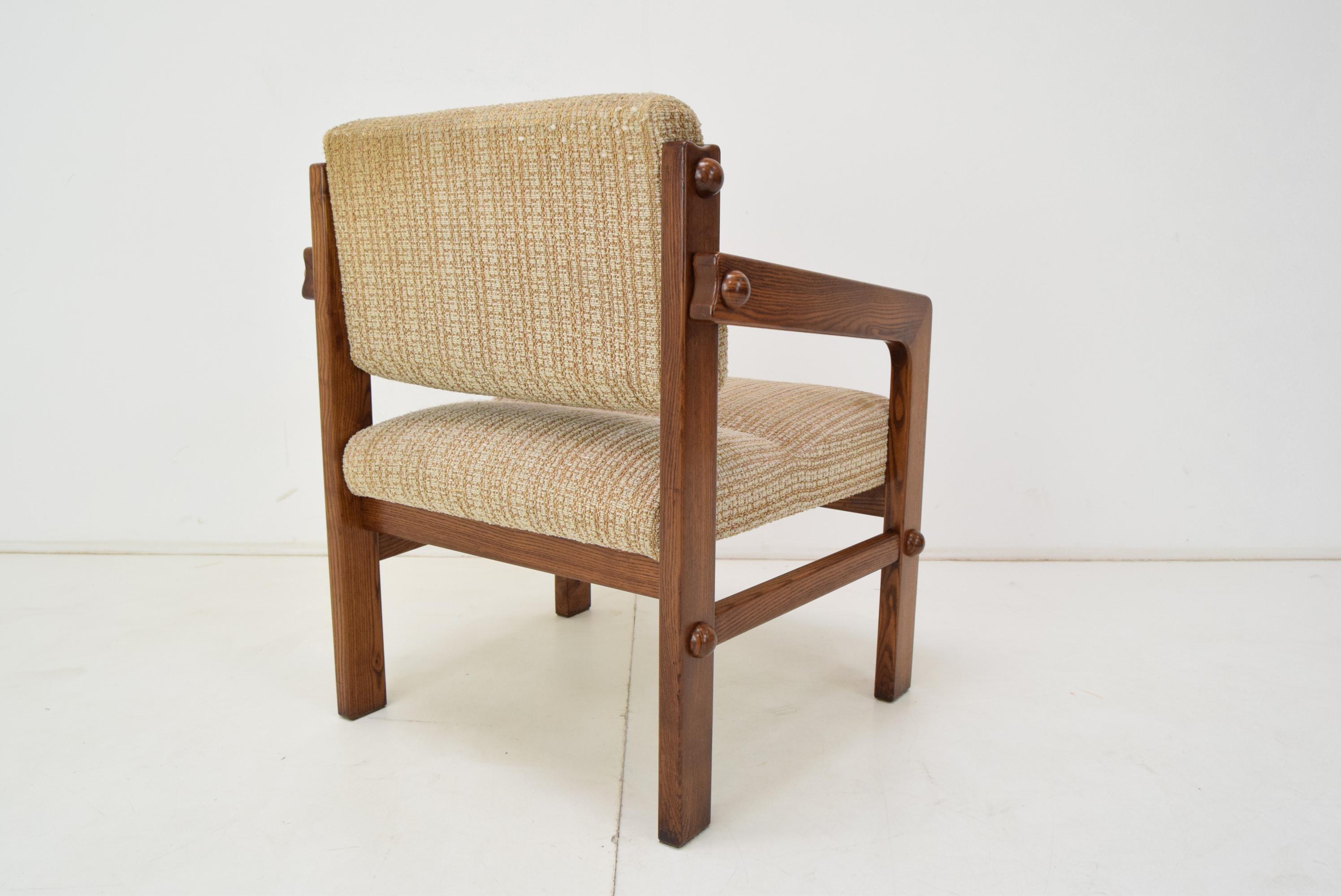 Mid-Century Armchair, Czechoslovakia, 1960's For Sale 4