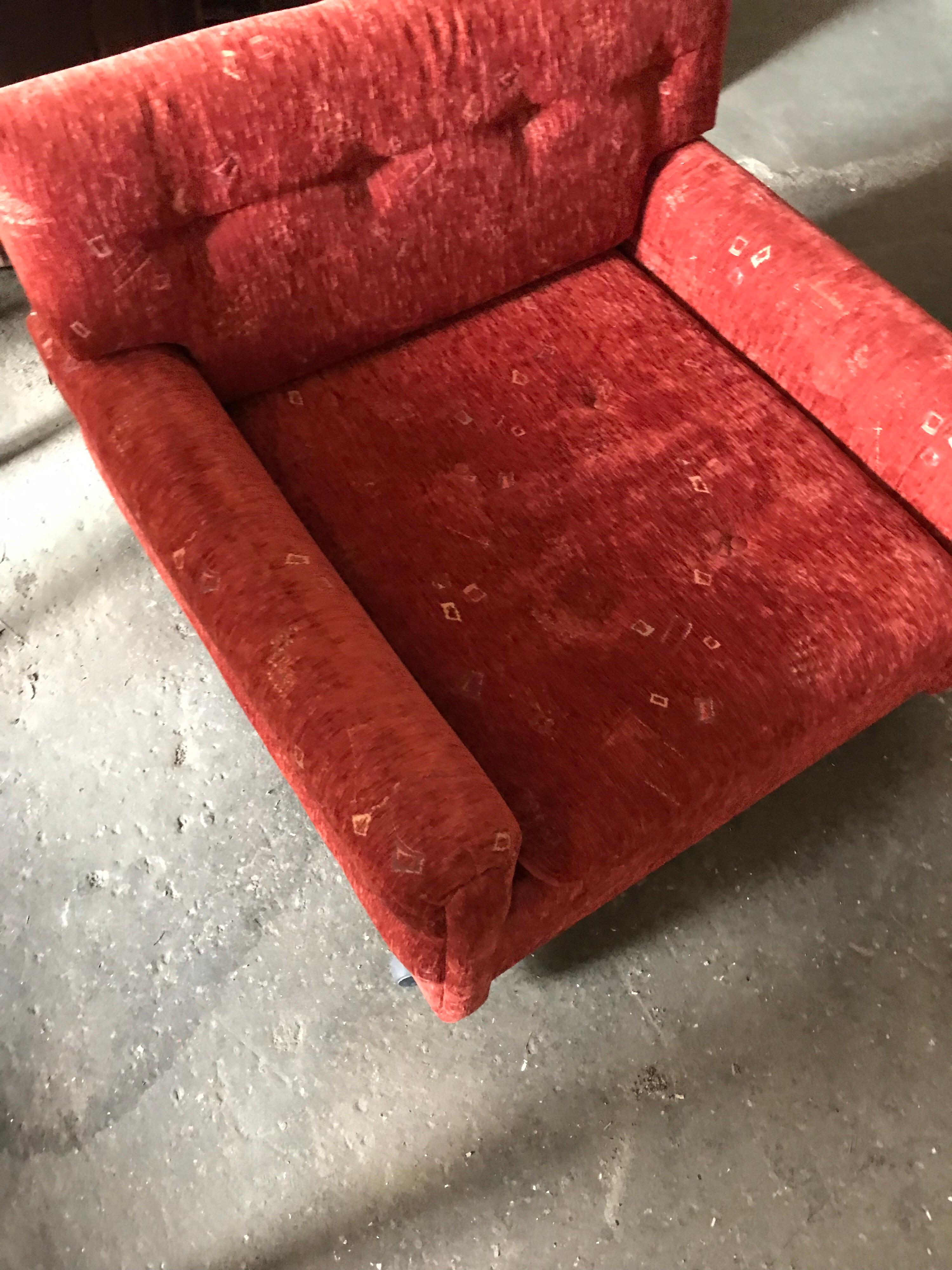 Midcentury armchairs, 1960s, set of two
Size: 86 x 85 x 70, 35 seat size
They have been completely restored, with new upholstery.