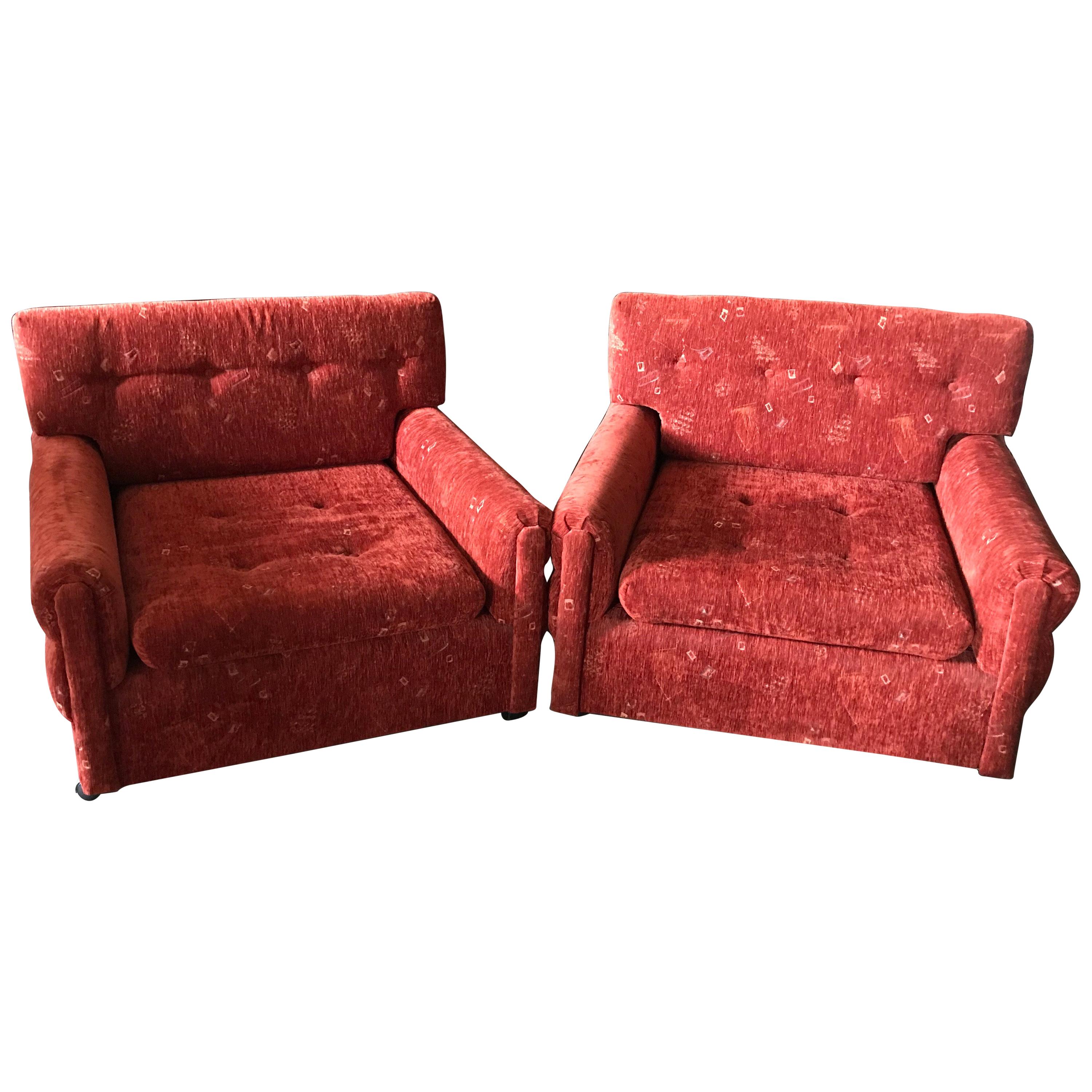 Midcentury Armchairs, 1960s, Set of Two For Sale